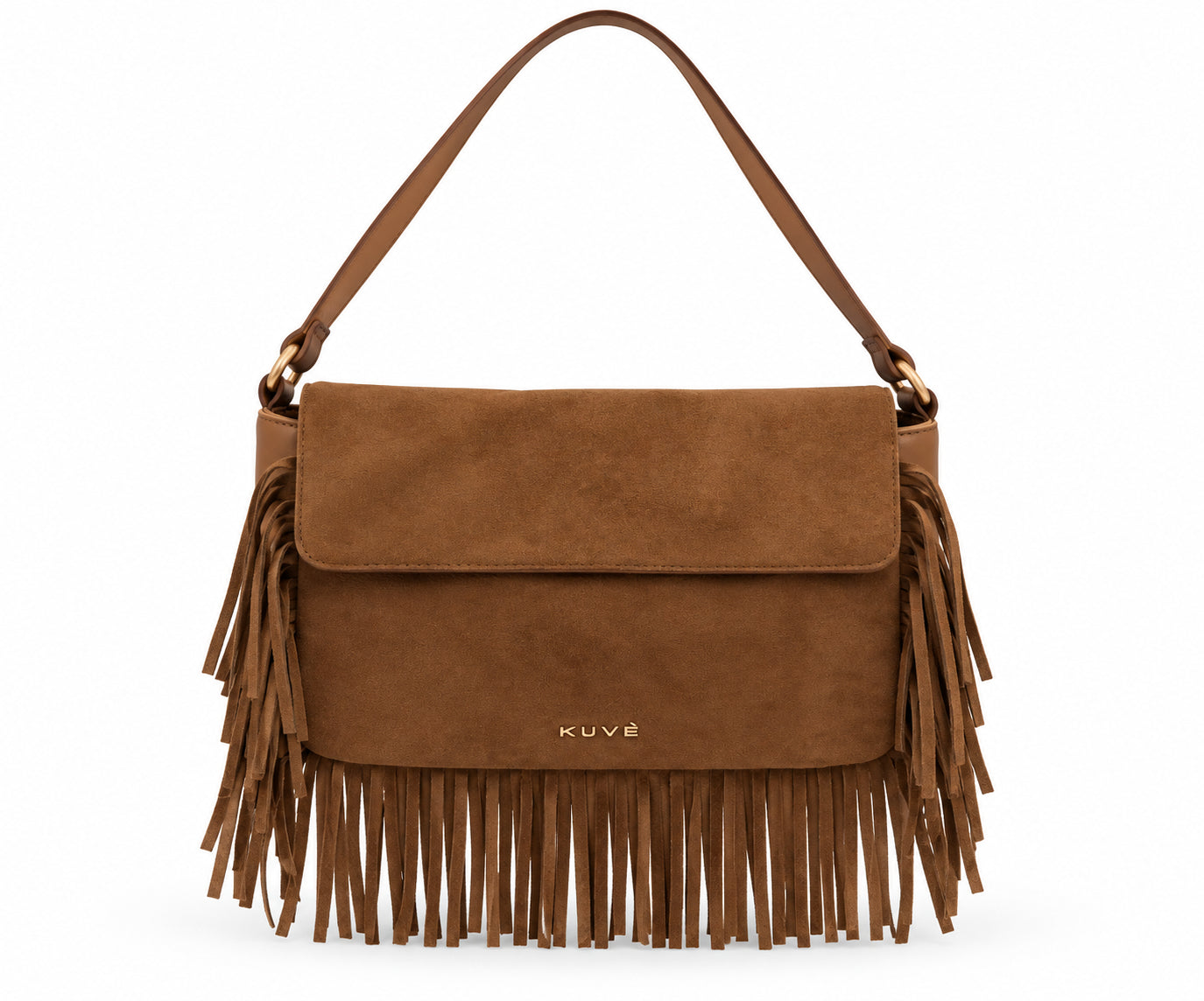 Borsa a Spalla Kuvé Quetsa con Frange