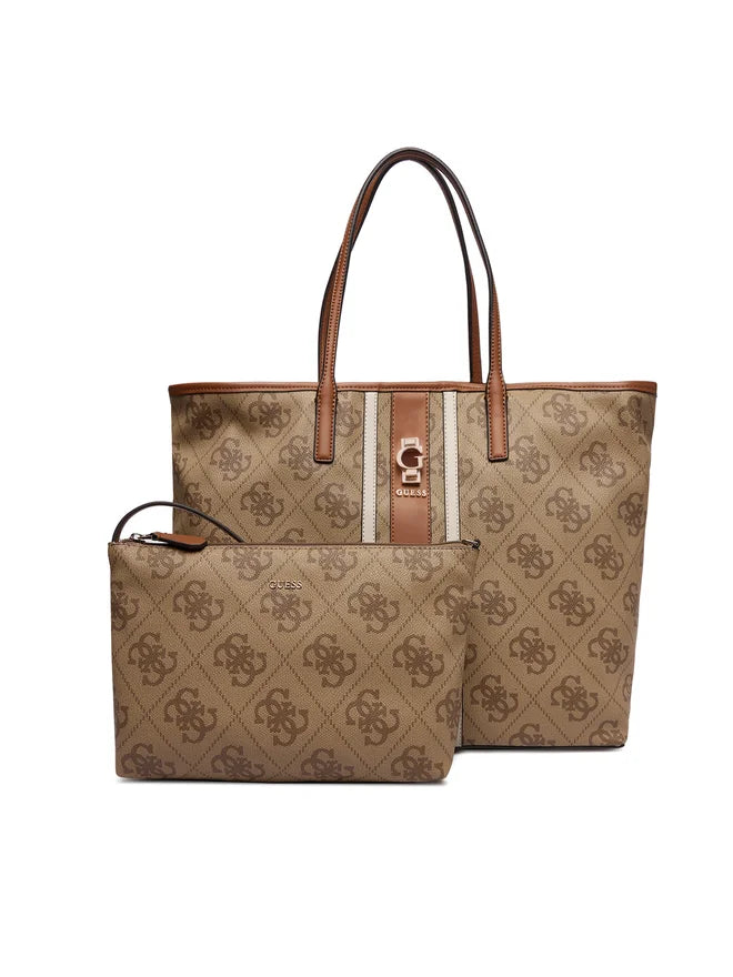 Shopper Guess con monogram e pochette abbinata