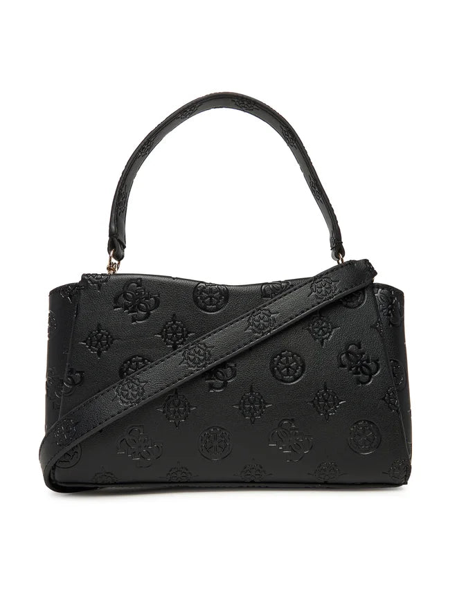 Borsa a mano Guess con logo in rilievo