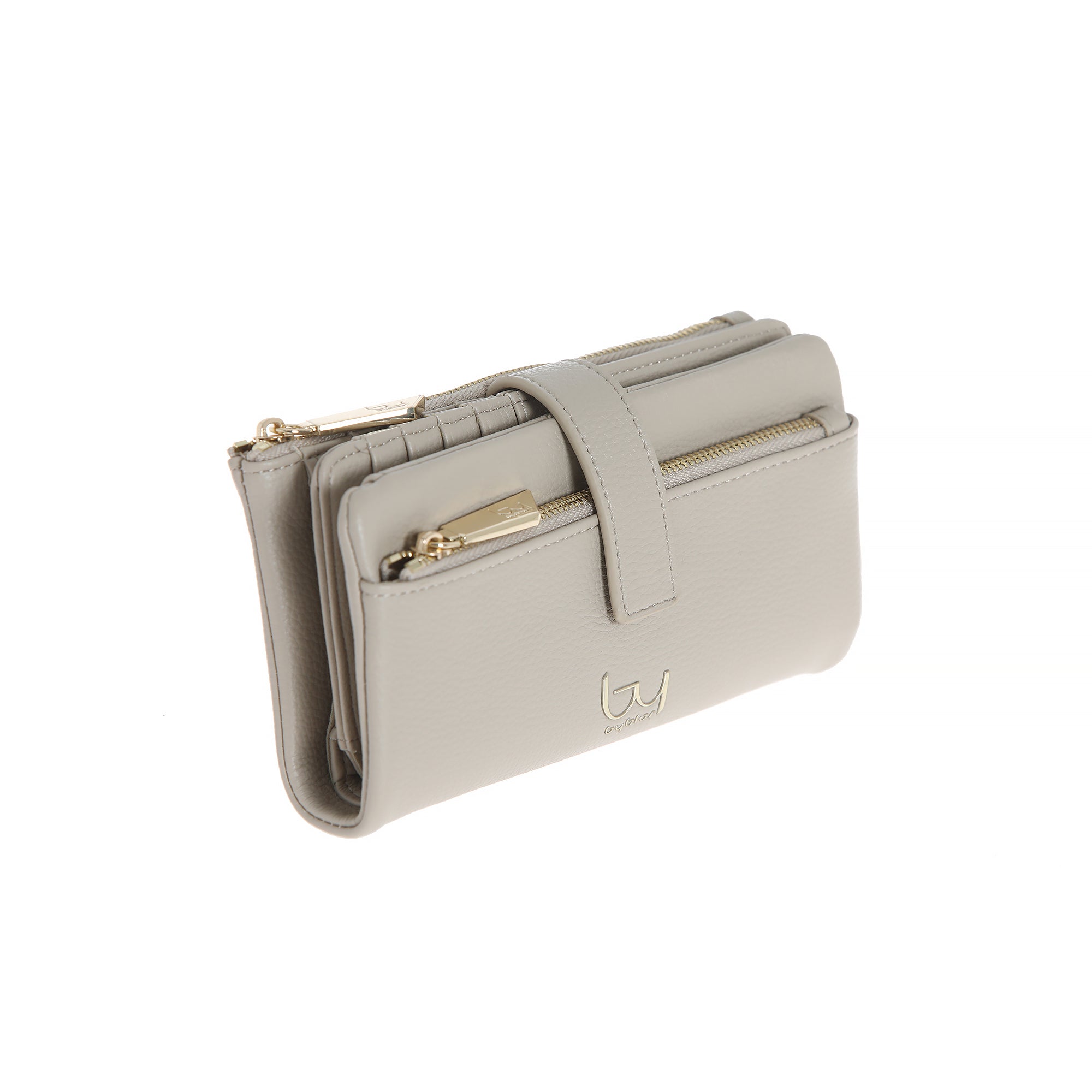 Portafoglio By Byblos con doppia zip e chiusura a bottone Beige TU | Giò Fashion