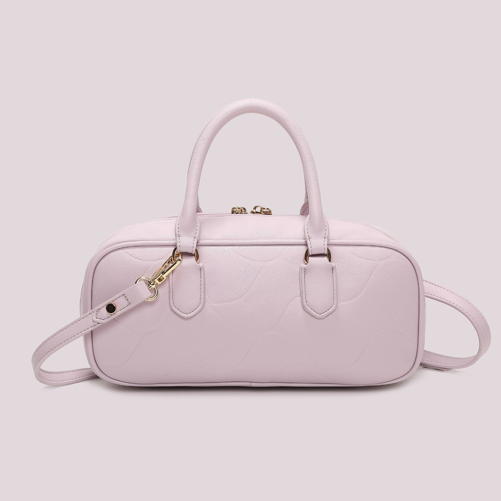 Borsa a mano donna Mimi Mua con tracolla e motivo trapuntato elegante Lilla TU | Giò Fashion