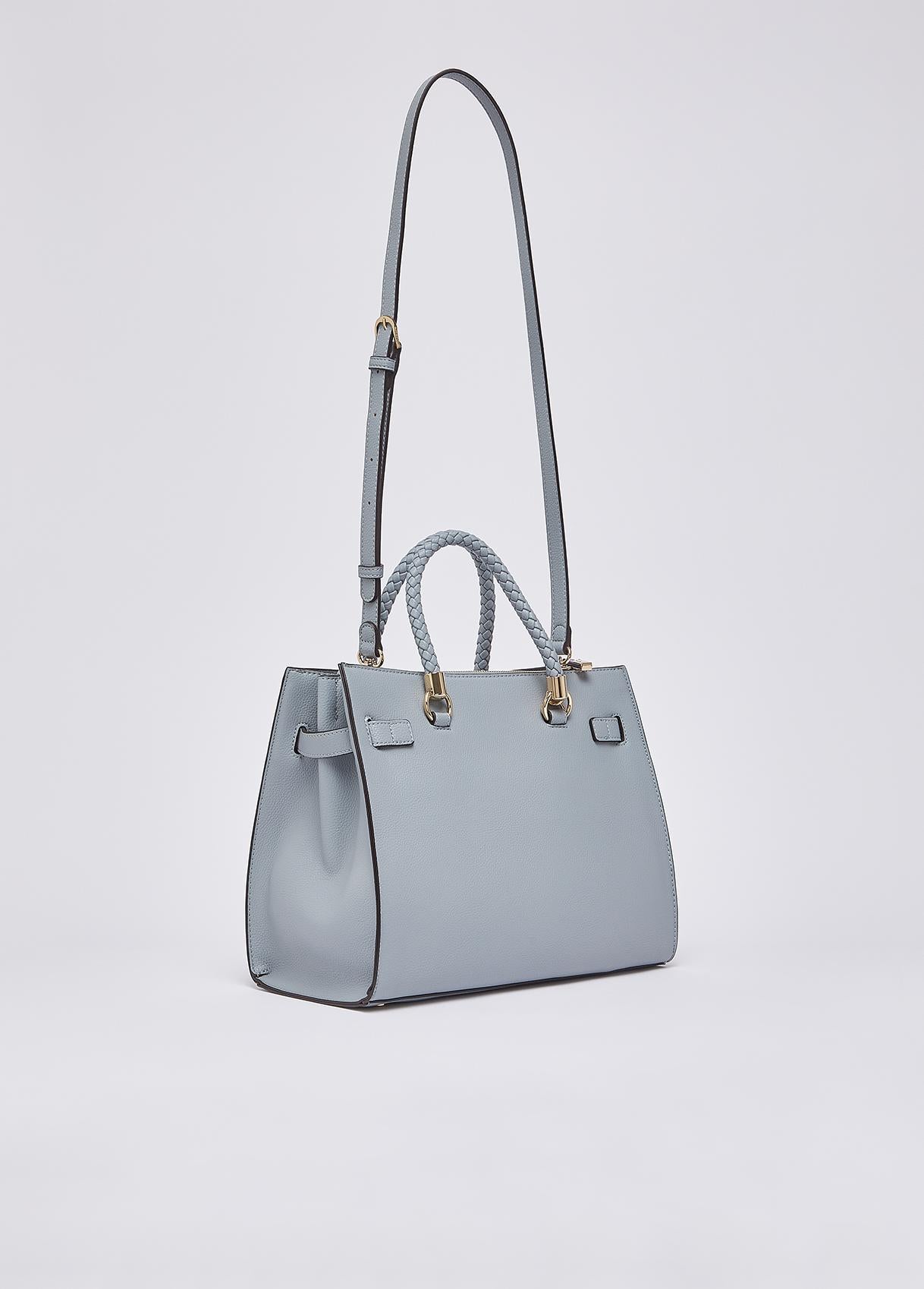 Borsa a mano Liu Jo con manici intrecciati e tracolla removibile Cloud TU | Giò Fashion