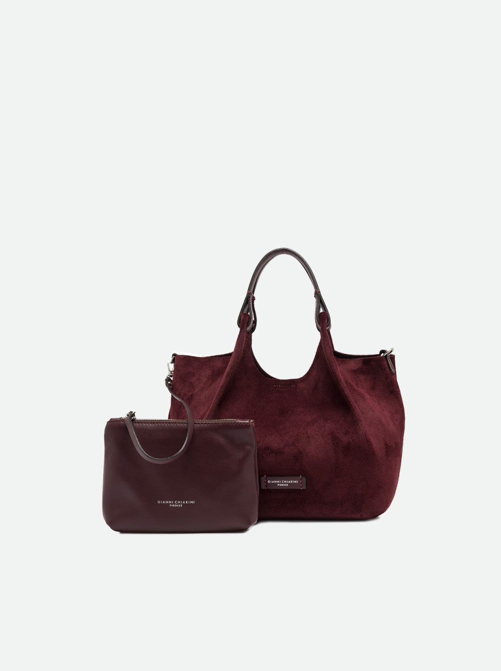 Gianni Chiarini Dua Borsa Media in Pelle Scamosciata