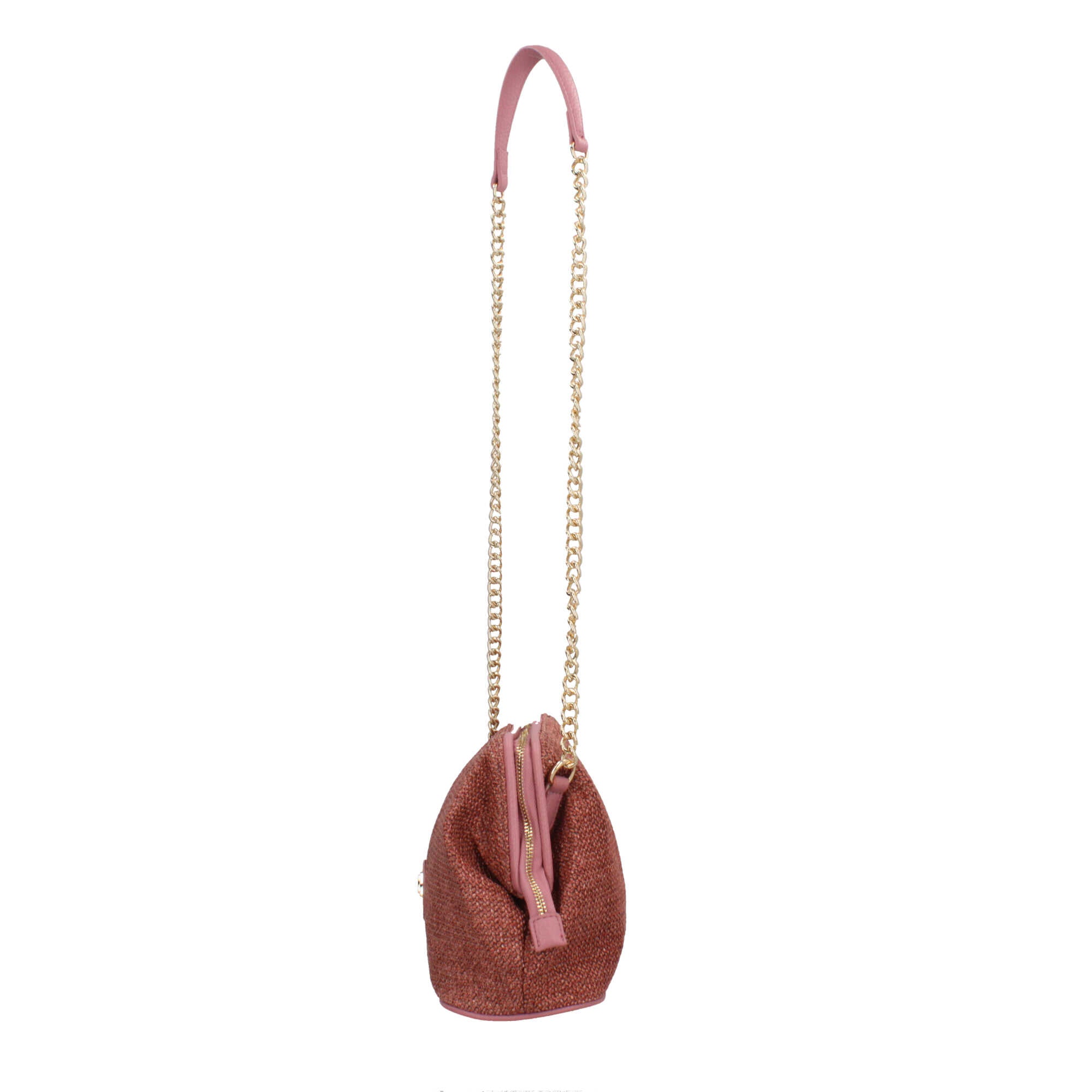 Borsa donna YNot pochette con tracolla in catena e dettagli in ecopelle