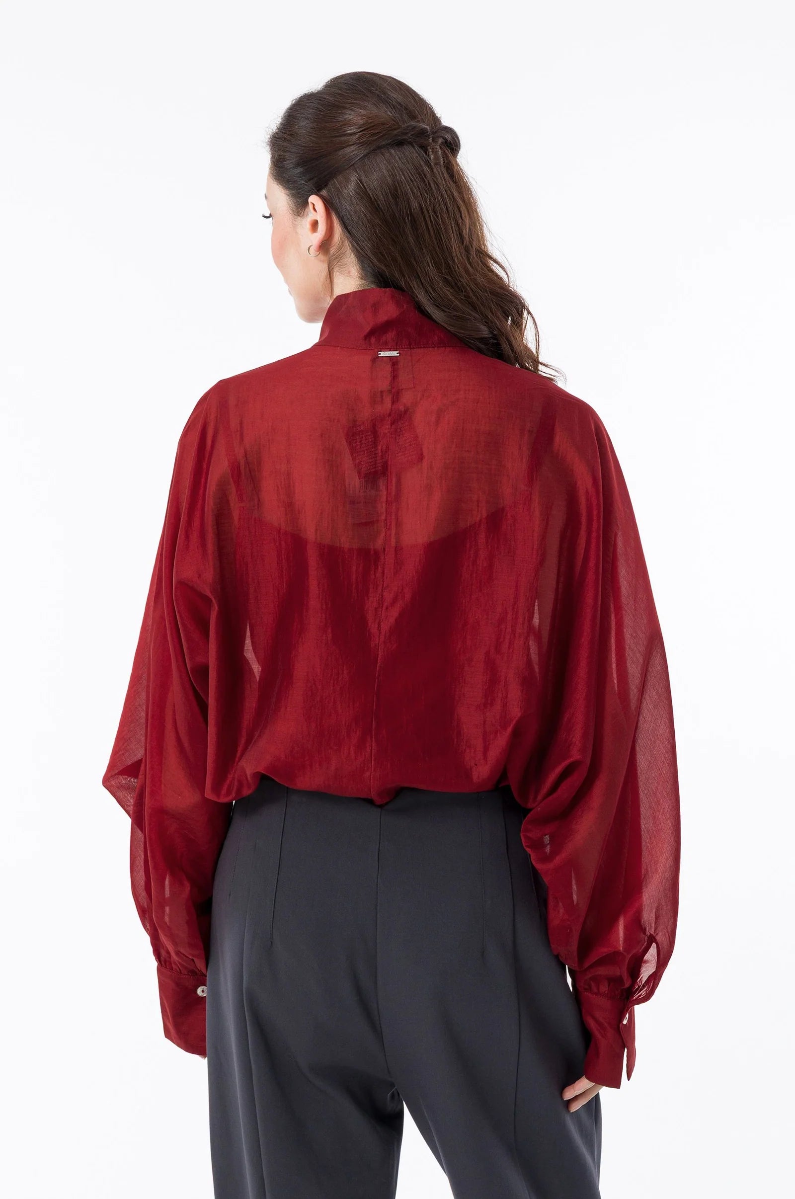 Camicia Donna Anekke Fluida con Maniche Ampie e Vestibilità Elegante