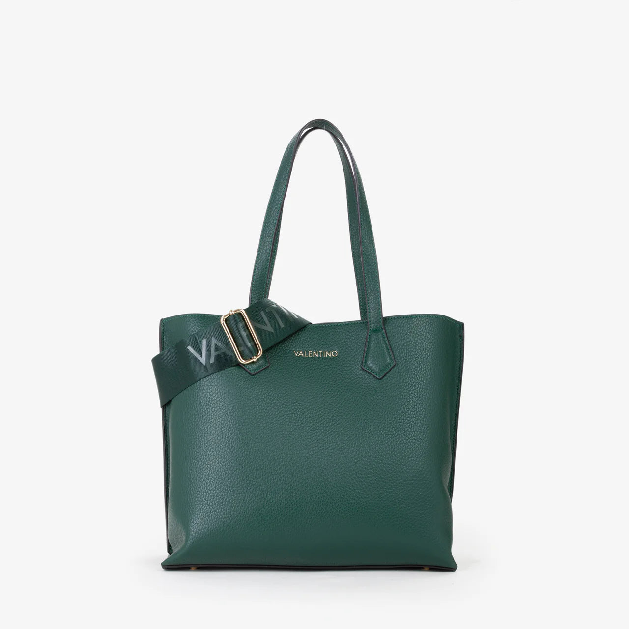 Valentino borsa shopper donna con tracolla logata Verde TU | Giò Fashion
