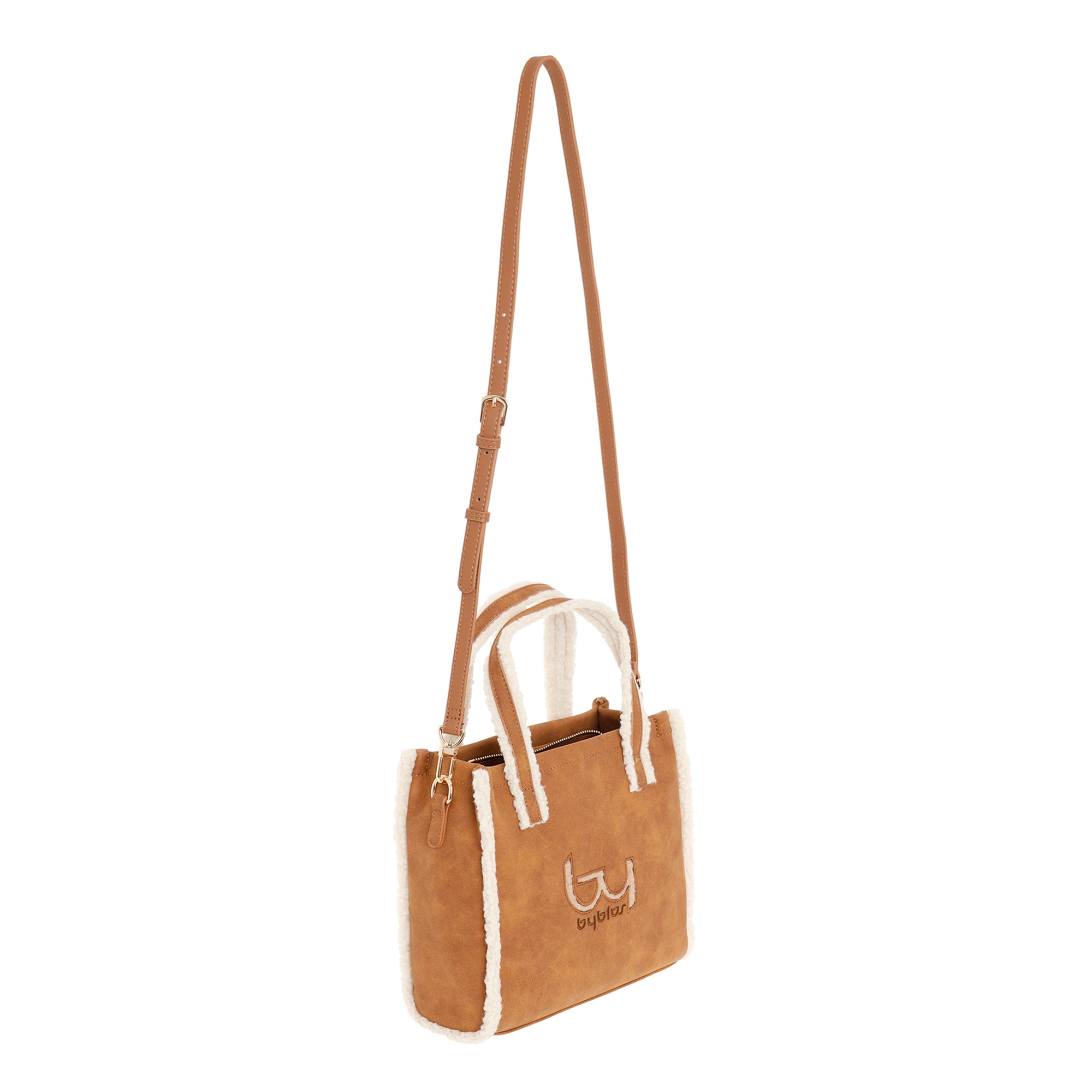 Borsa Donna By Byblos in Ecopelle con Tracolla Removibile e Logo Frontale