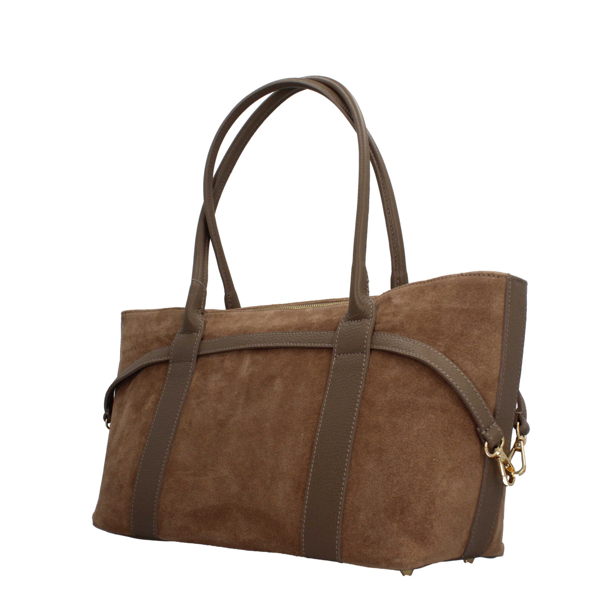 Borsa in vera pelle Made in Italy a mano e spalla elegante Beige TU | Giò Fashion