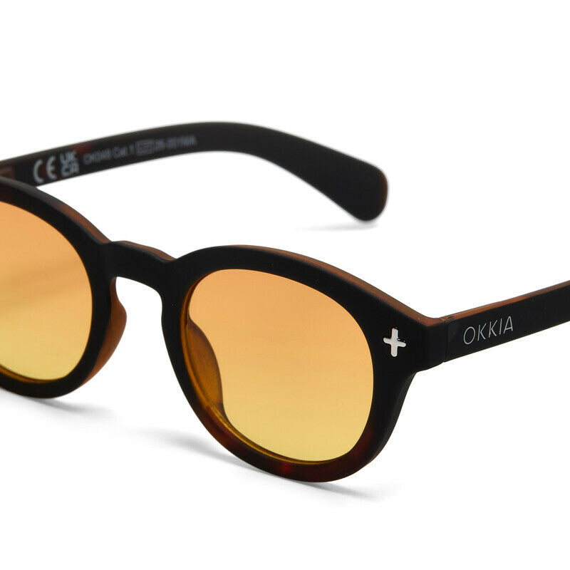 OKKIA Milano Occhiali da Sole Unisex con Lenti Sfumate e Protezione UV400