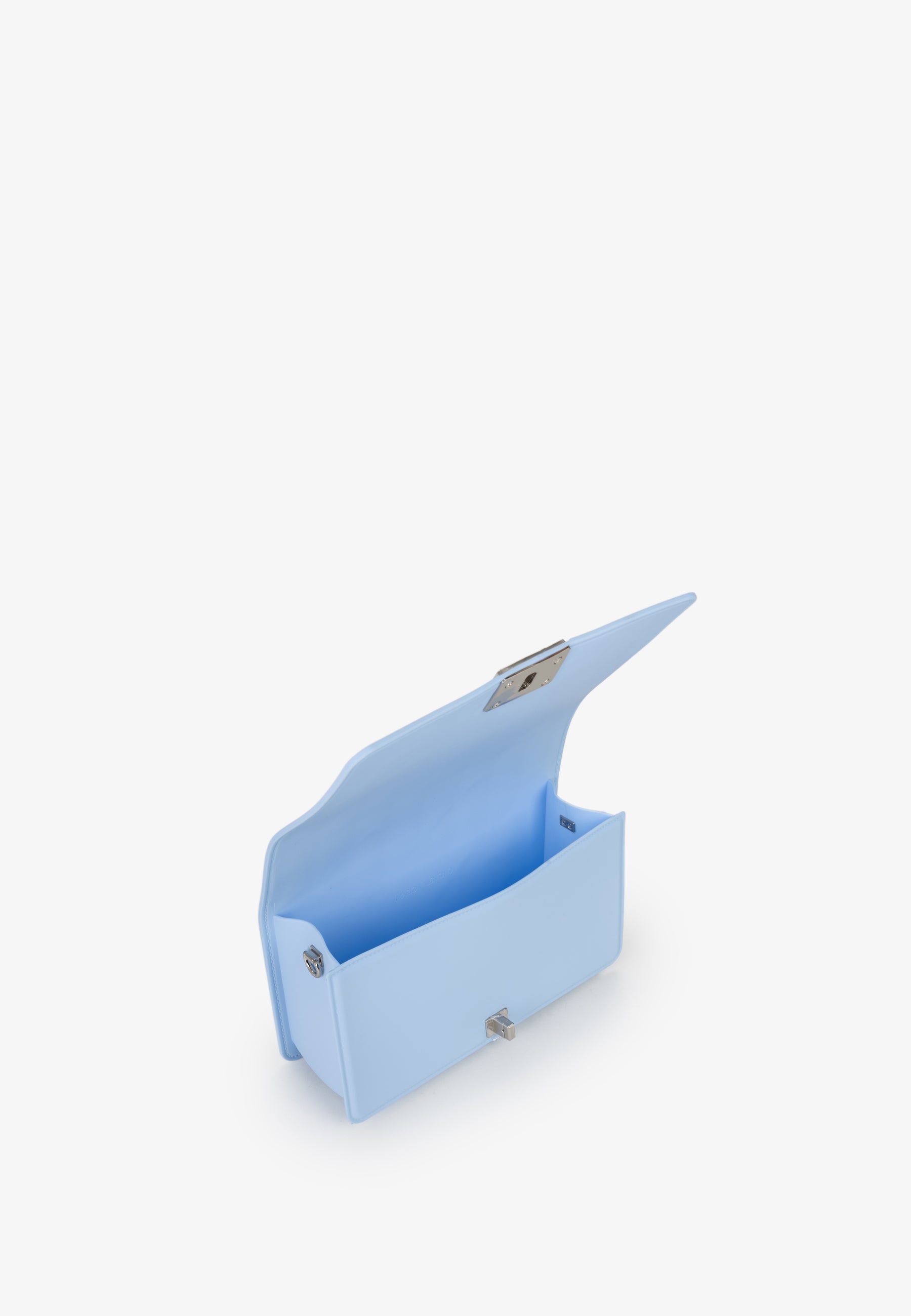 Borsa a tracolla donna Mario Valentino trapuntata con chiusura a scatto e tracolla logata Azzurro TU | Giò Fashion