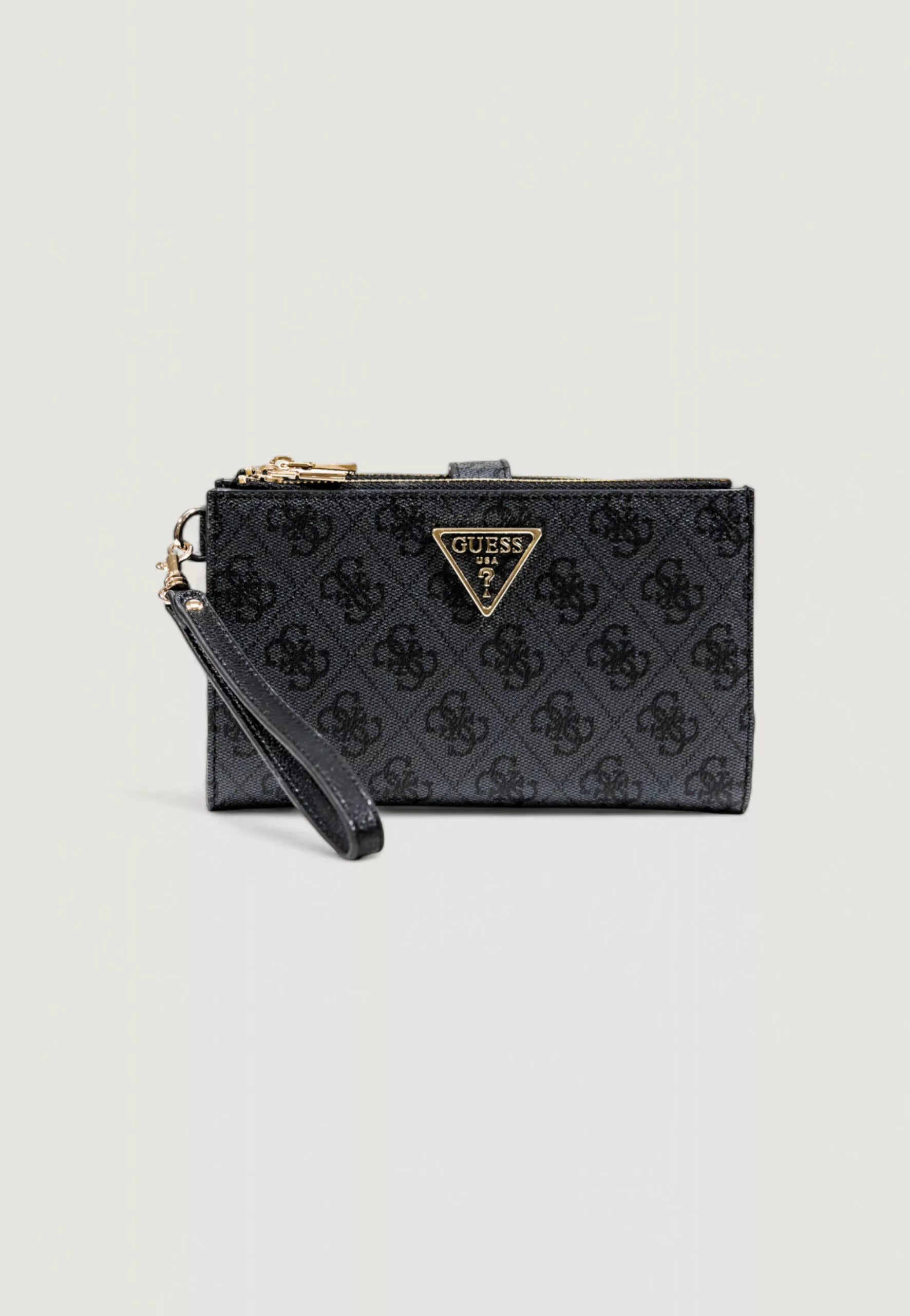Portafoglio Guess da donna con polsiera e logo NERO LOGO TU | Giò Fashion