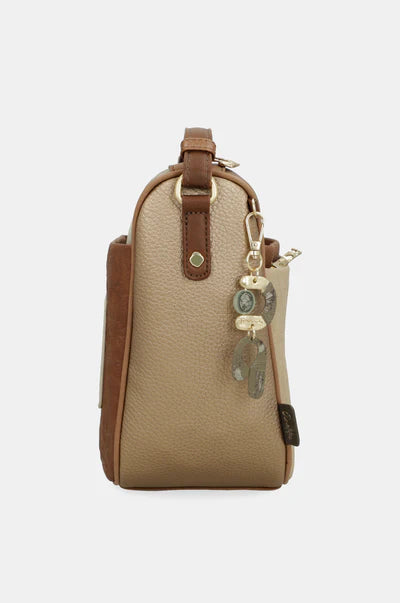 Borsa Tracolla Anekke Donna con Zip Compatta e Pratica Beige TU | Giò Fashion