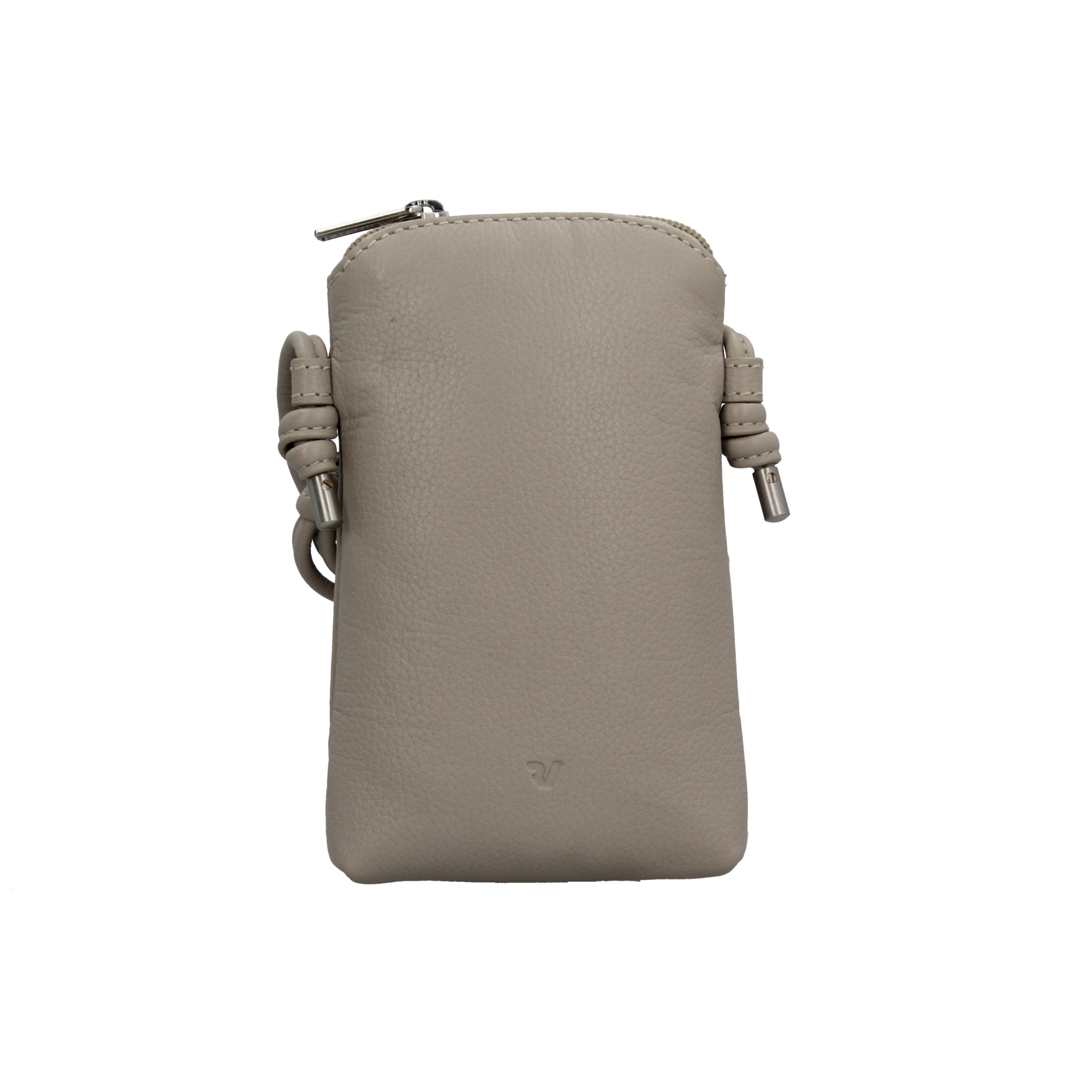 Tracolla Roncato compatta porta smartphone in pelle con laccio regolabile GRIGIO PERLA TU | Giò Fashion