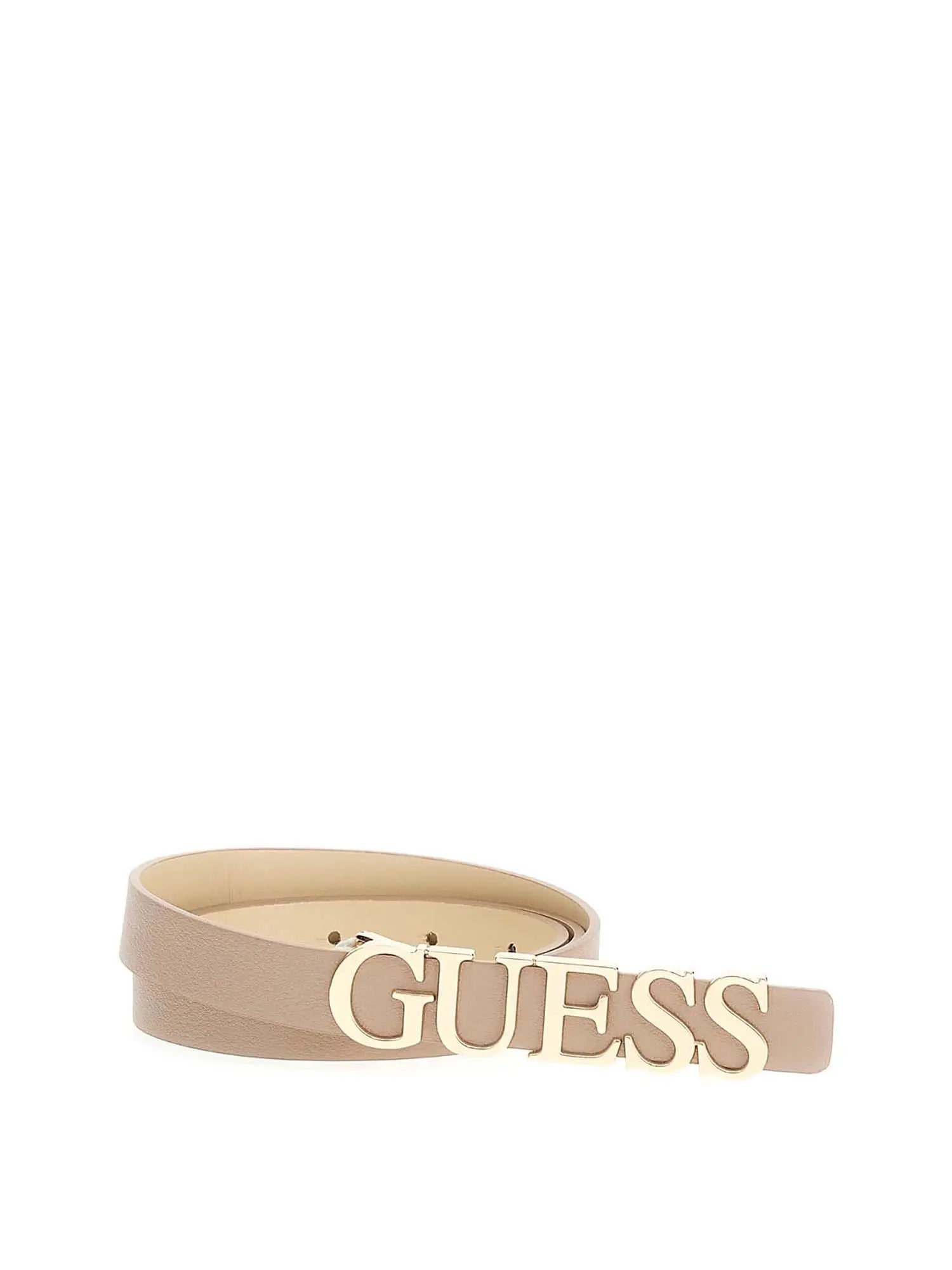 Cintura Guess in pelle sintetica con logo grande