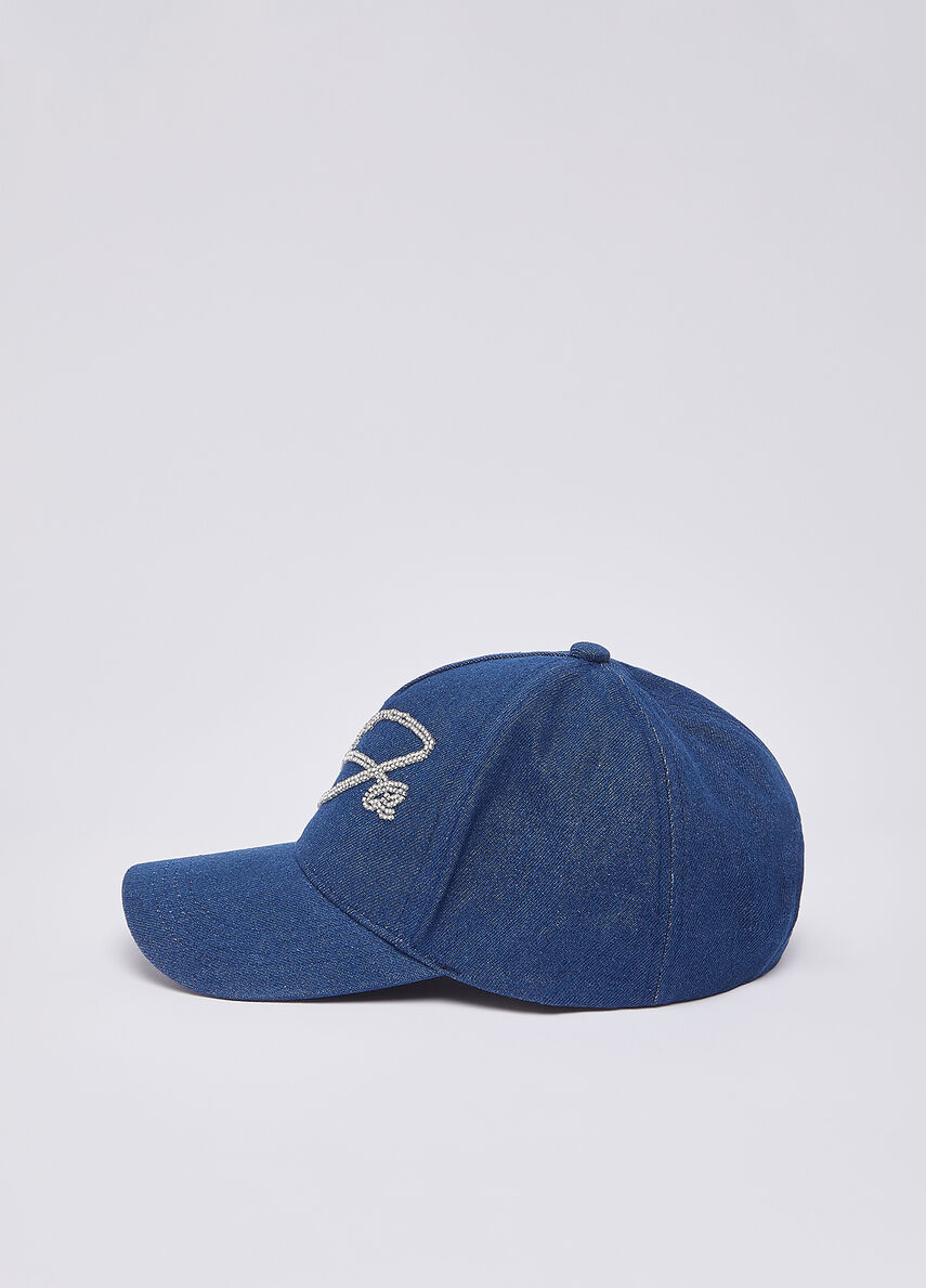 Liu Jo Cappello Donna Stile Denim con Logo Decorativo DENIM TU | Giò Fashion