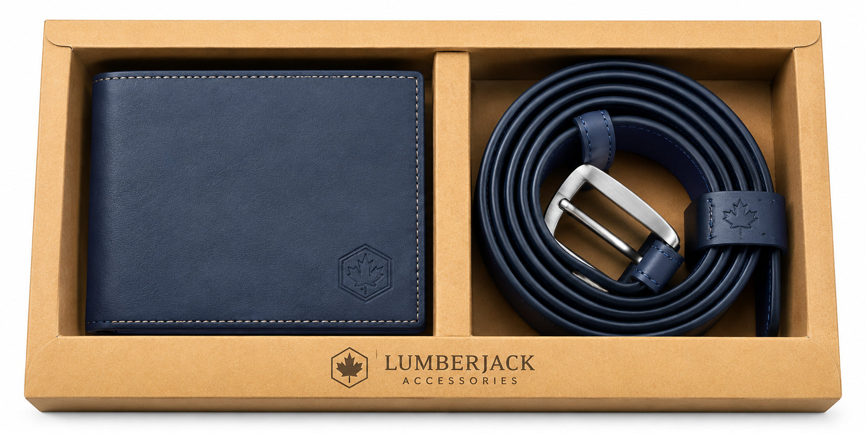 Set Regalo Lumberjack Portafoglio e Cintura con Confezione