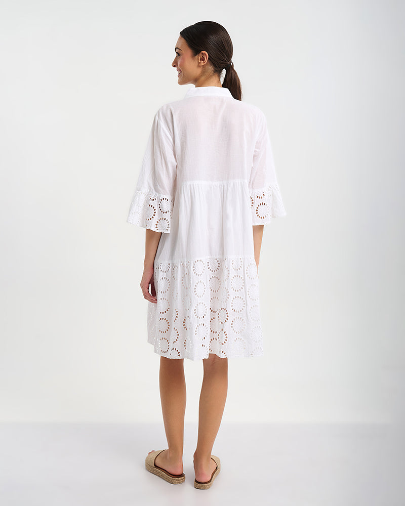 Ble Resort Collection Abito con Ricamato con Fiori