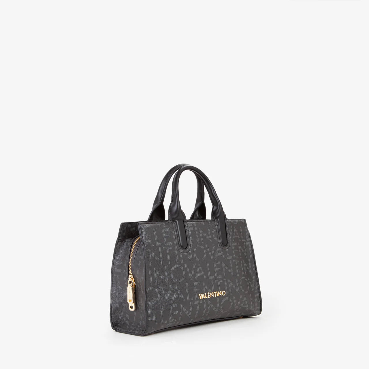 Mario Valentino borsa a mano logata con tracolla in tessuto