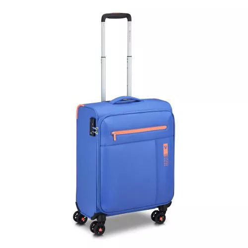 Trolley Roncato morbido con 4 ruote e chiusura TSA per viaggi pratici violetto TU | Giò Fashion