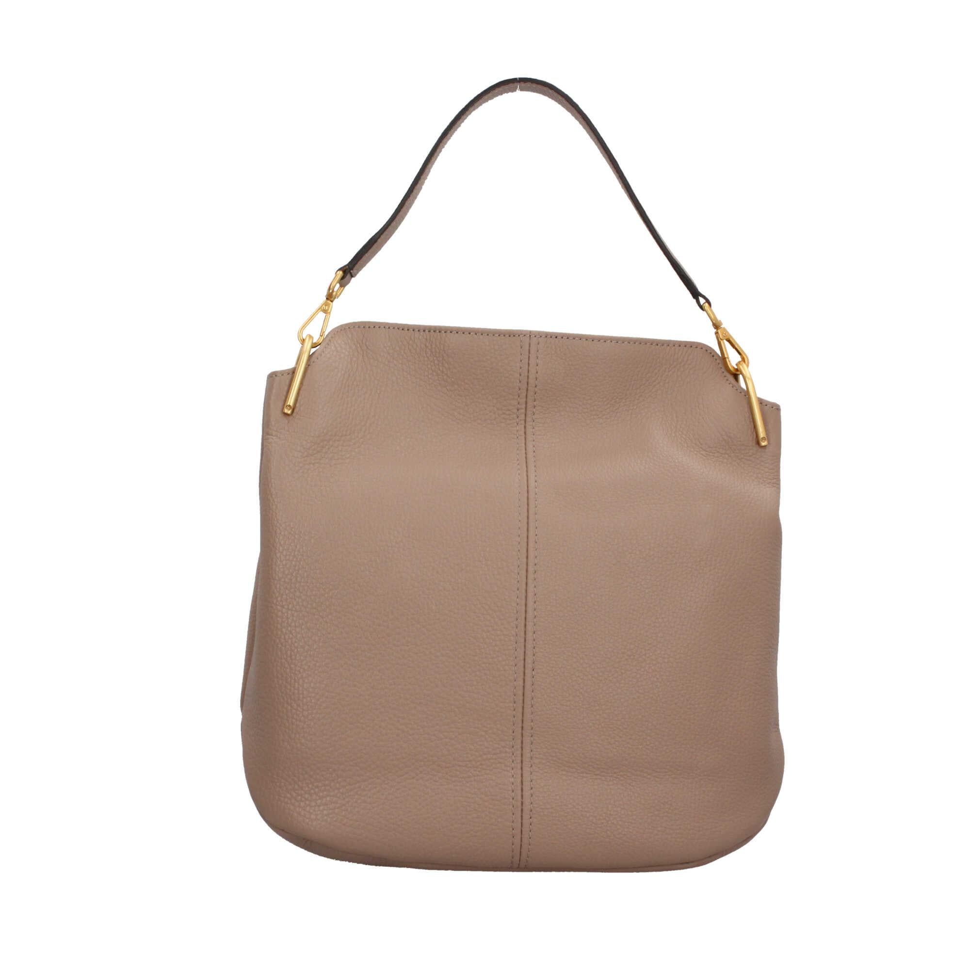 Gianni Chiarini Leila Hobo Bag in Pelle Martellata con Dettagli Luminosi