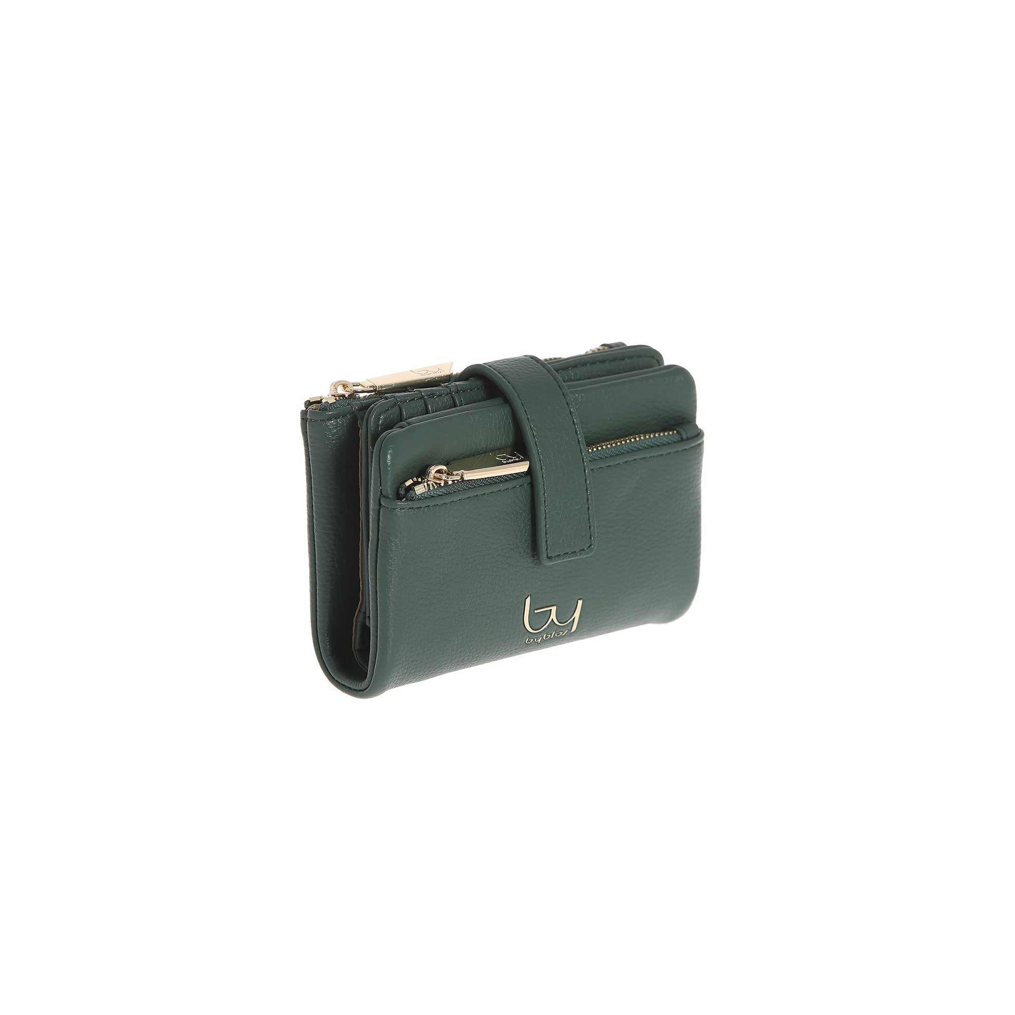 Portafoglio By Byblos elegante con chiusura a bottone VERDE TU | Giò Fashion