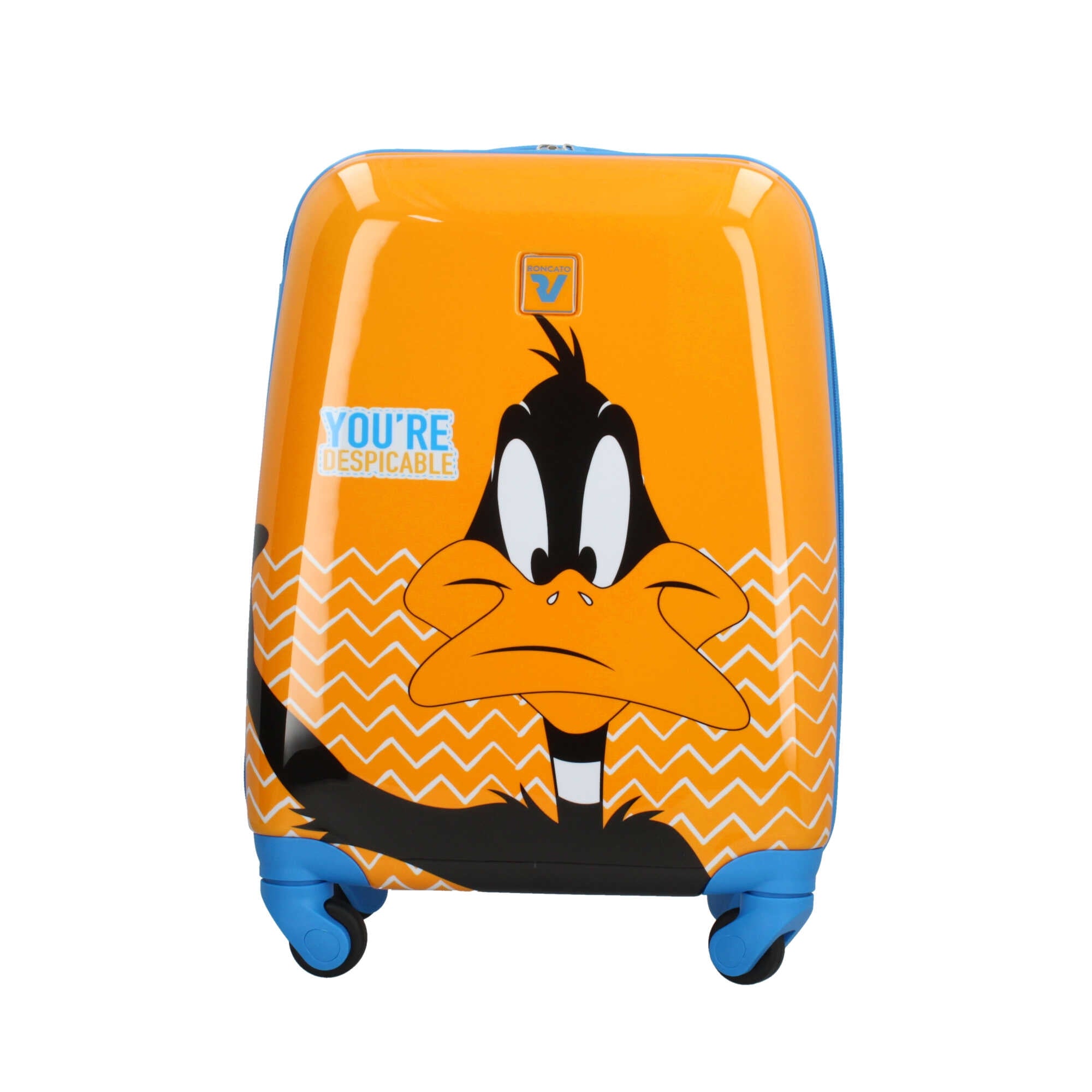 Trolley da cabina Roncato con design Looney Tunes, compatto e funzionale