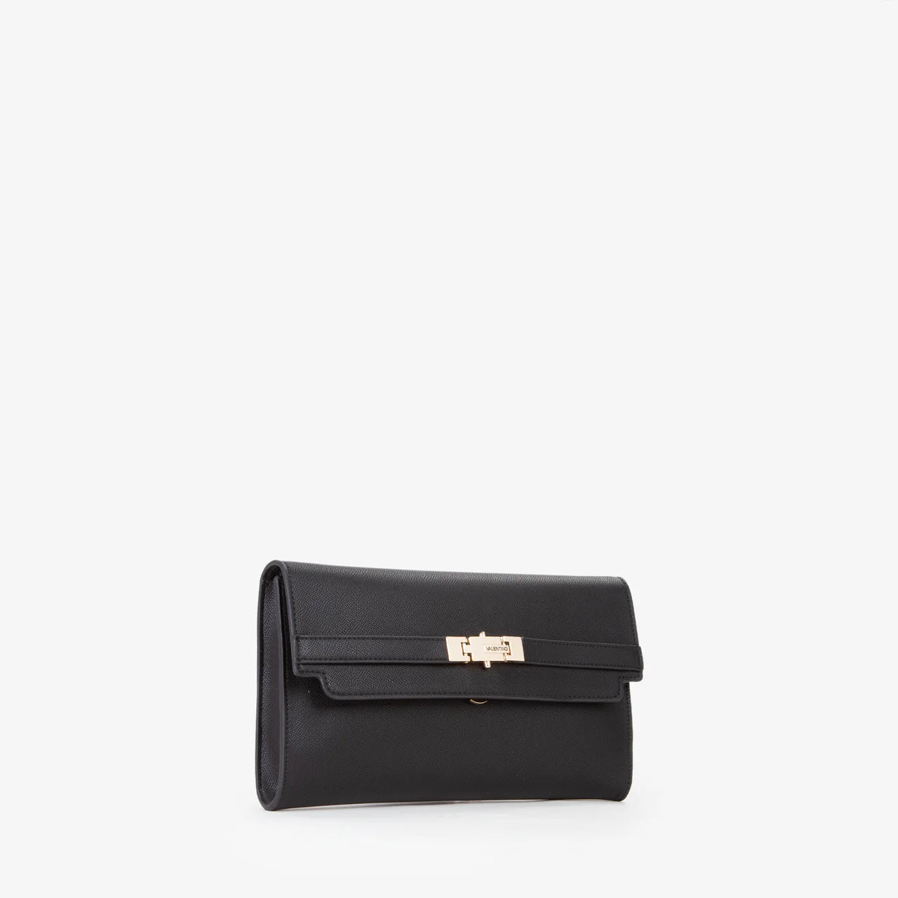 Valentino clutch donna elegante con chiusura a patta Nero TU | Giò Fashion