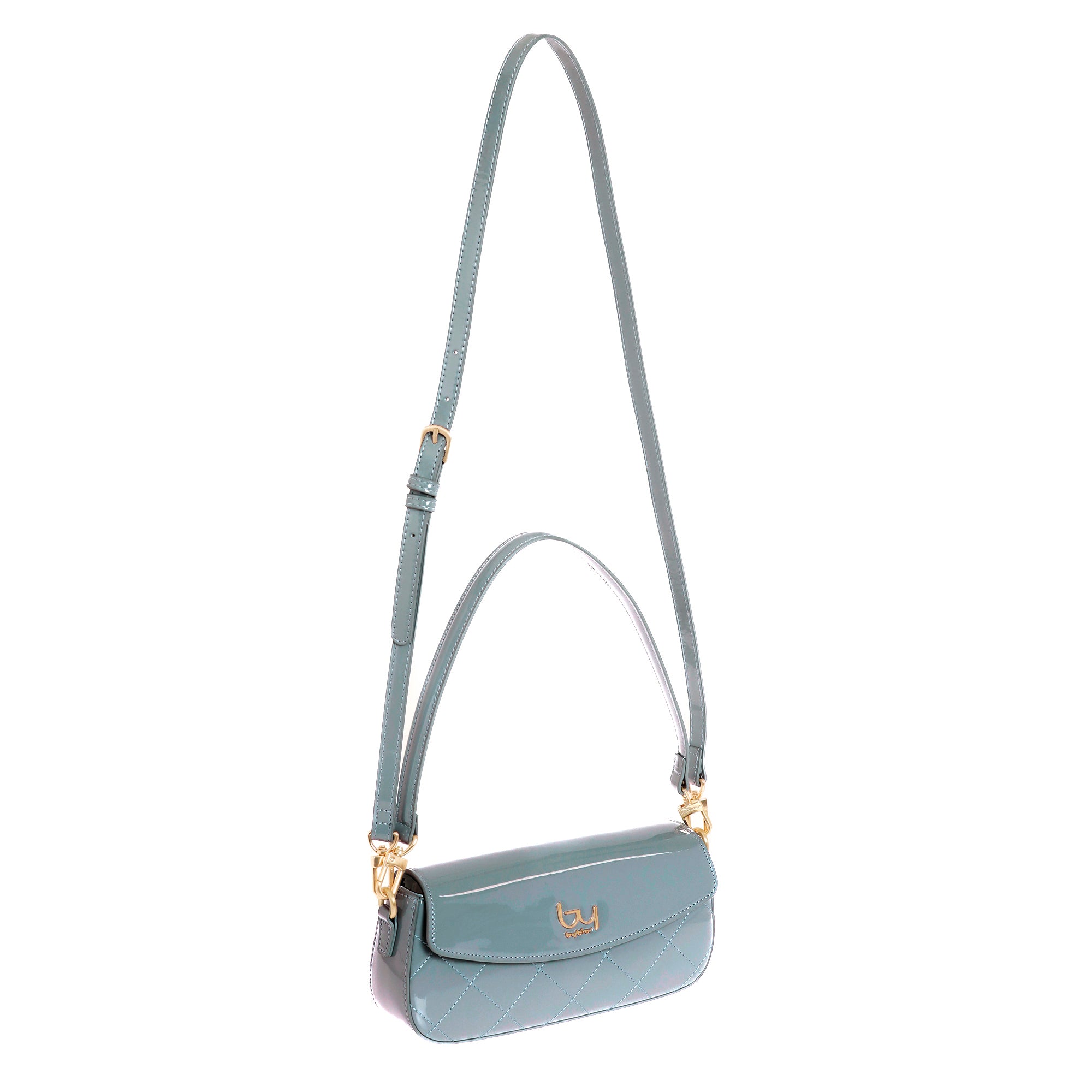 Borsa a spalla Byblos donna trapuntata con patta e tracolla regolabile elegante Blu TU | Giò Fashion