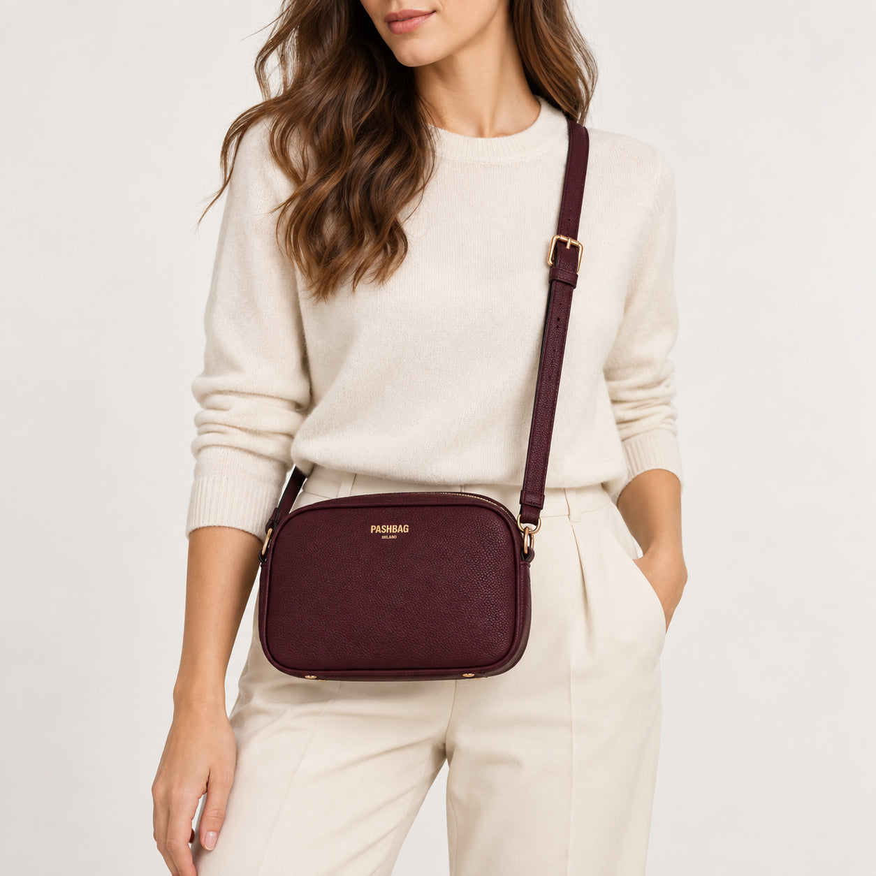PashBag Borsa Donna a Tracolla Compatta con Chiusura Zip