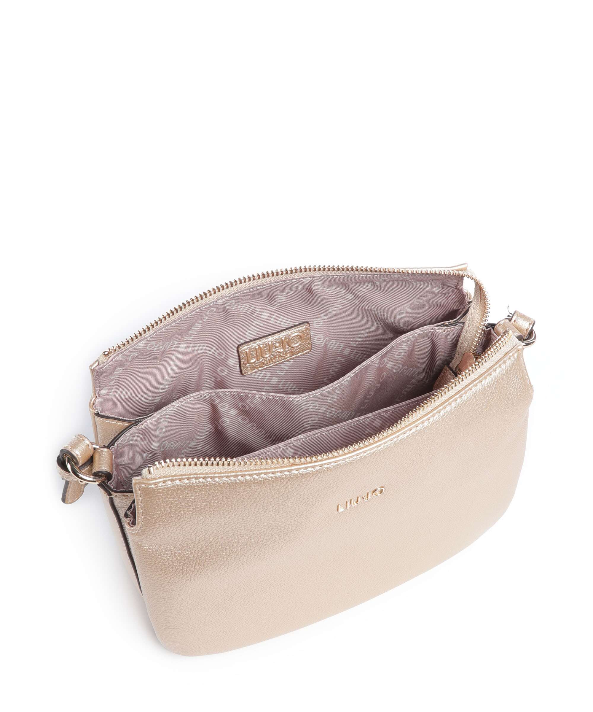 Borsa a tracolla Liu Jo compatta elegante da giorno e sera Oro TU | Giò Fashion