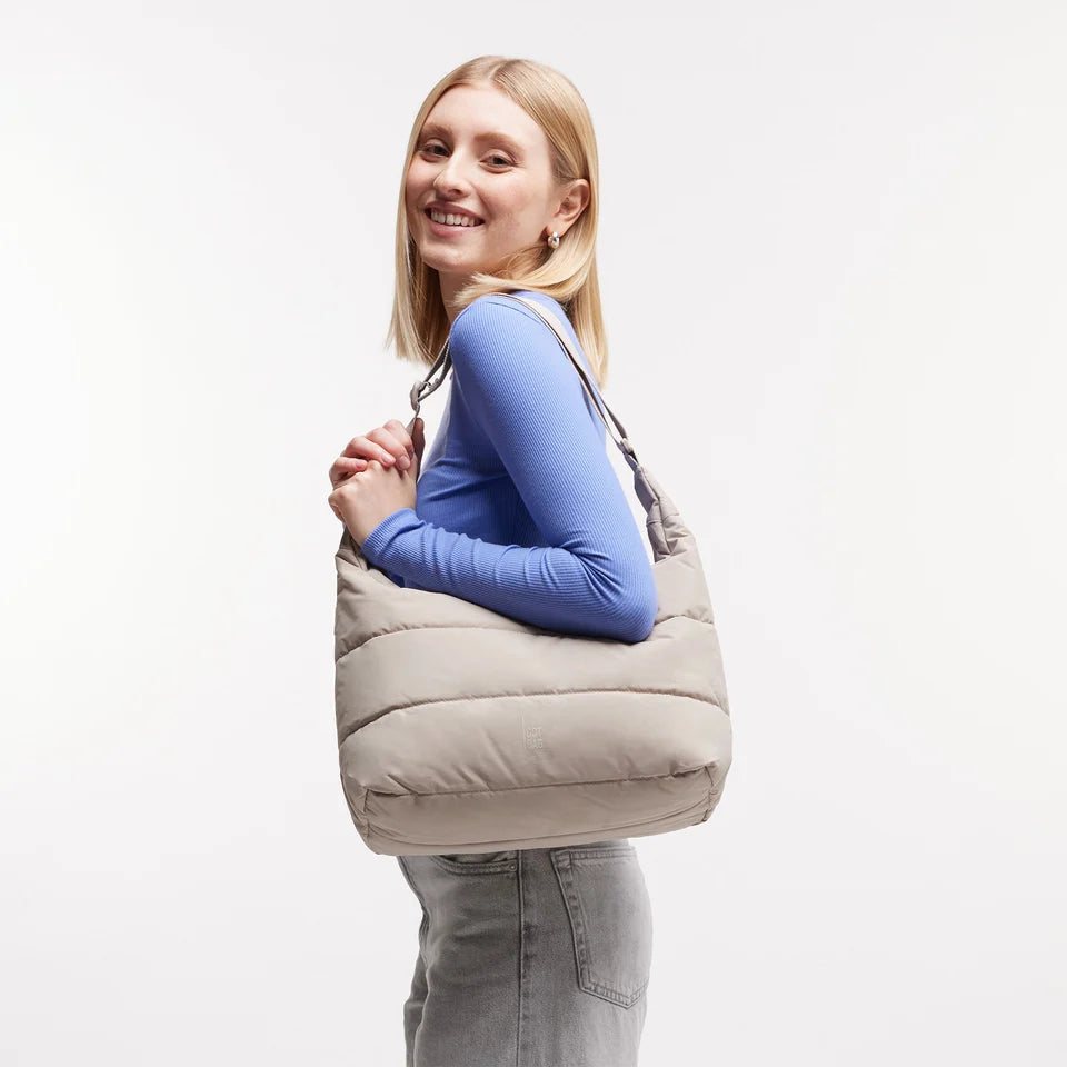 GOT BAG Puffer Square Bag Large – Borsa a Spalla Imbottita in Materiale Riciclato