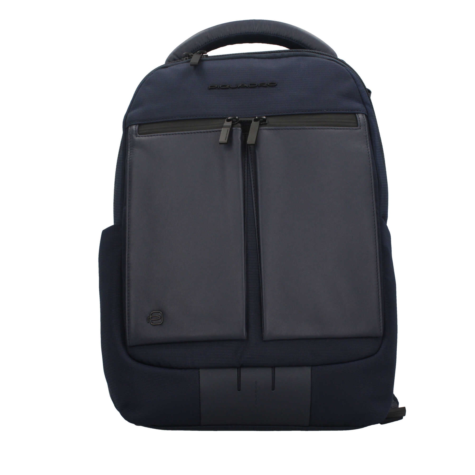 Piquadro zaino per laptop 14" in tessuto riciclato con protezione RFID e tasche smart