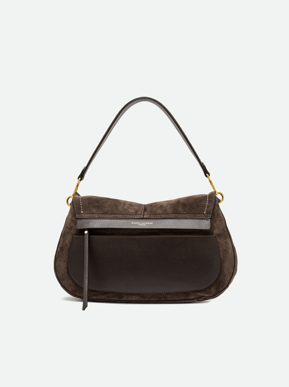 Gianni Chiarini Helena Round Borsa Grande in Pelle Scamosciata