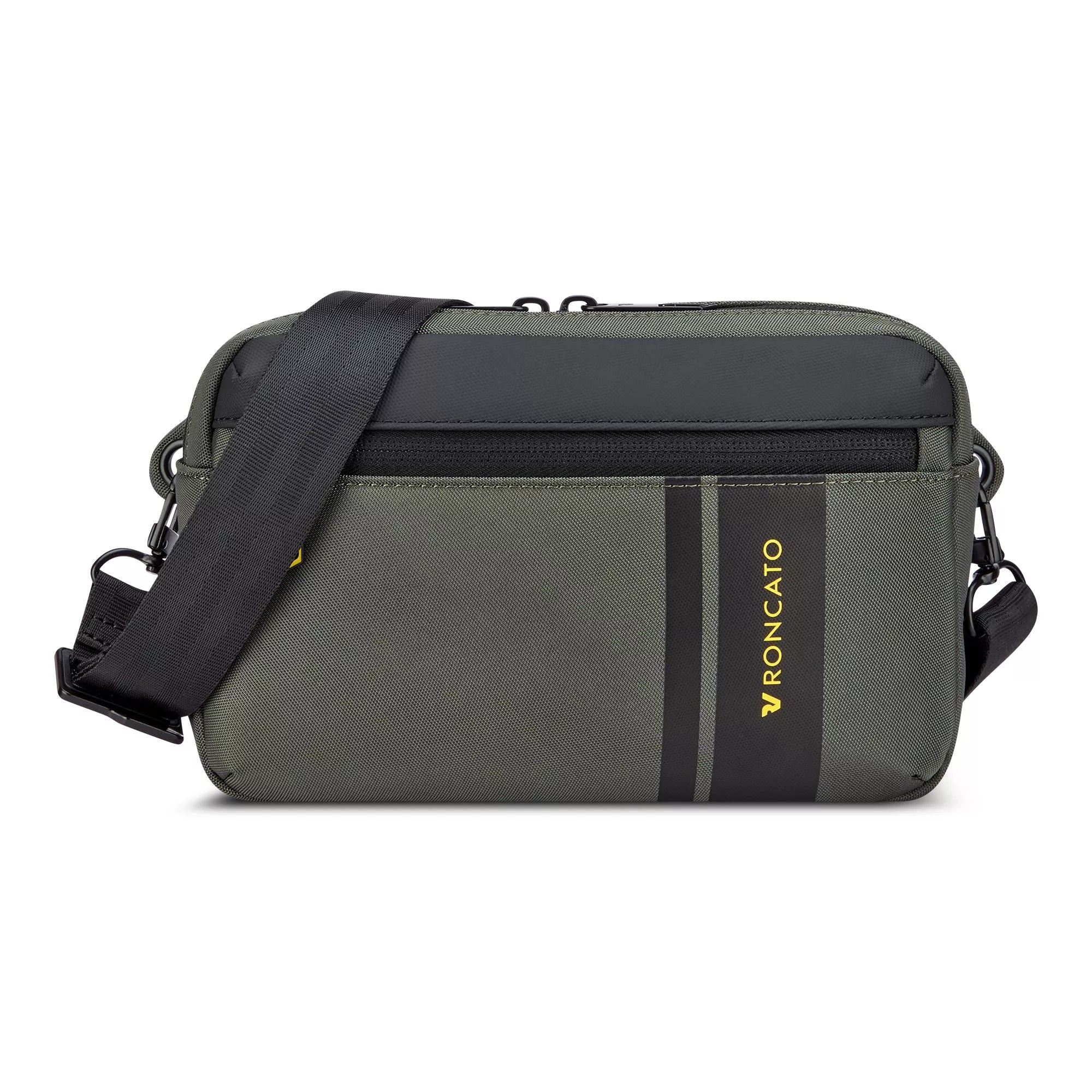 Borsa a tracolla Roncato da uomo compatta e resistente VERDE TU | Giò Fashion