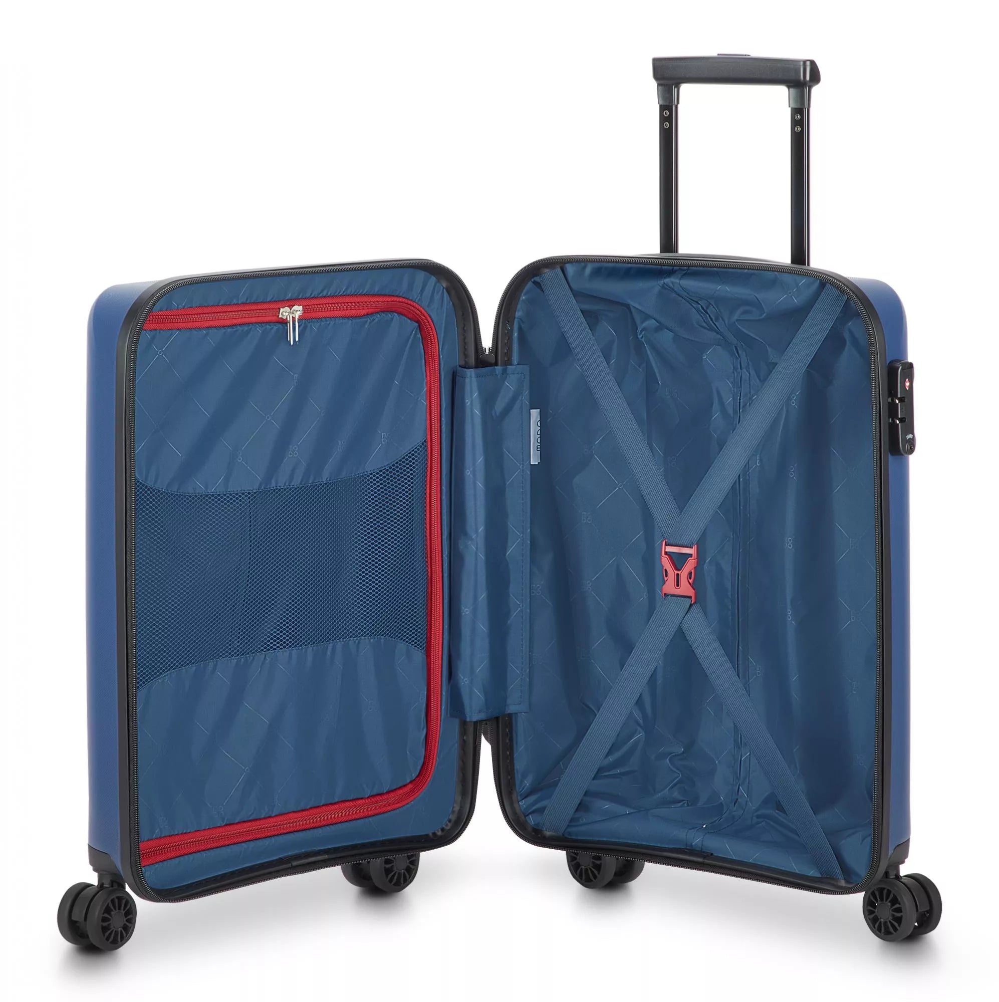Modo by Roncato Trolley Bagaglio a Mano 4 Ruote Rigido 55x40x20 BLU TU | Giò Fashion