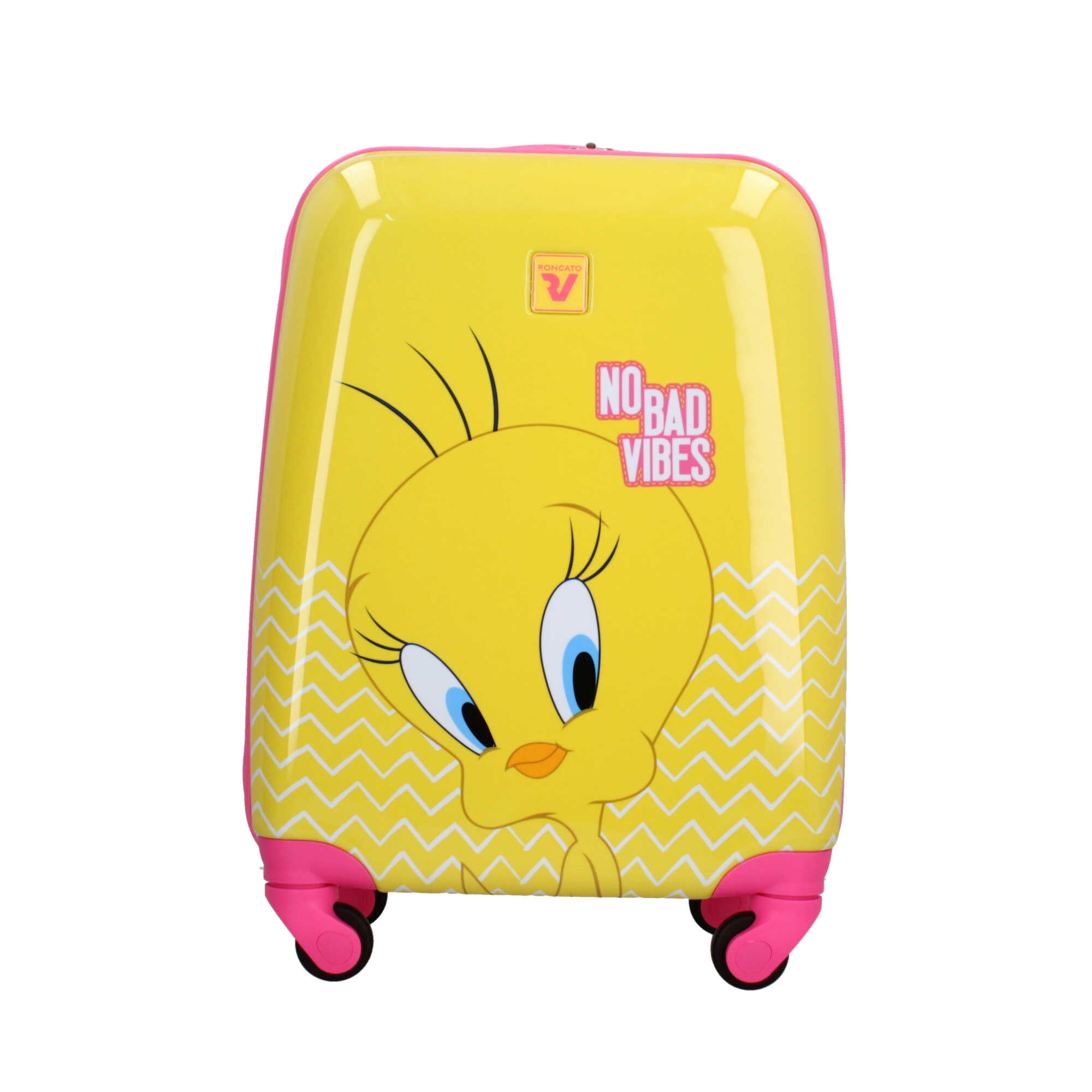 Trolley da cabina Roncato con design Looney Tunes, compatto e funzionale