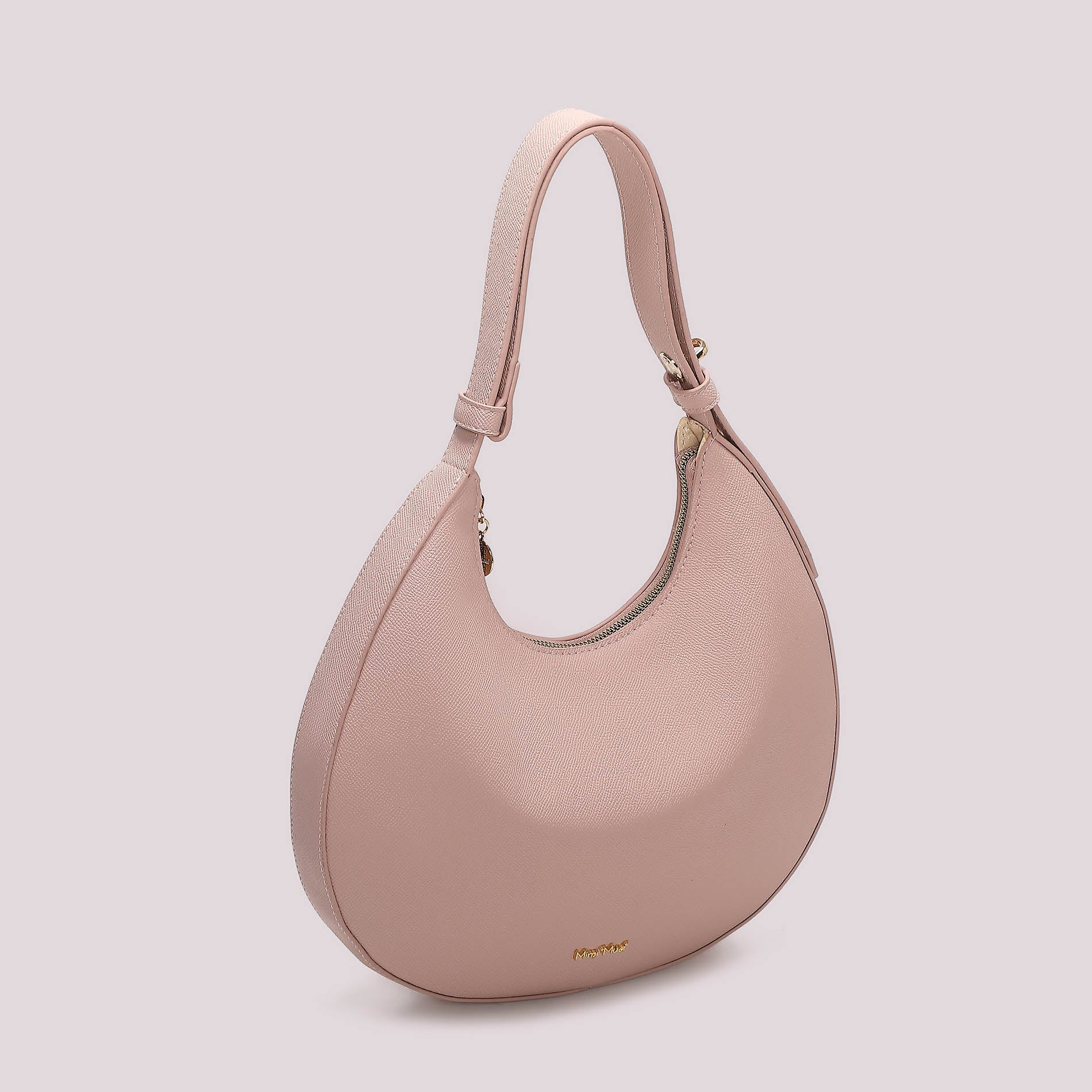 Mimi Mua borsa a mano minimal elegante con design morbido Rosa TU | Giò Fashion