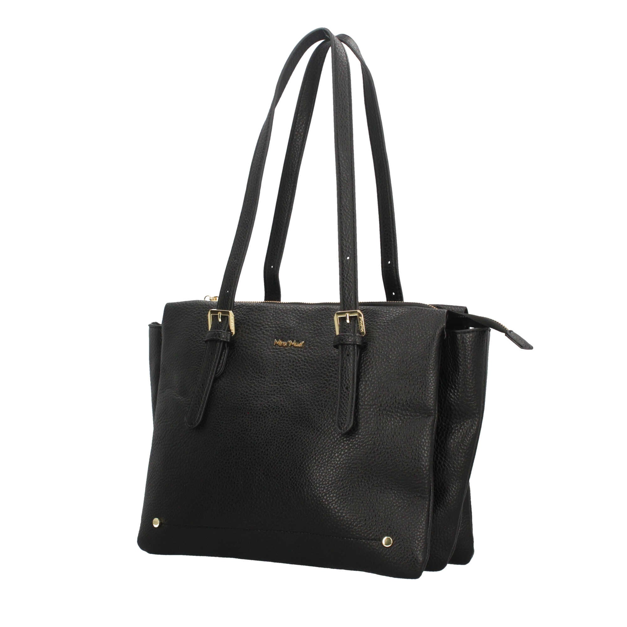 Borsa shopper con fibbie decorative Mimi Mua