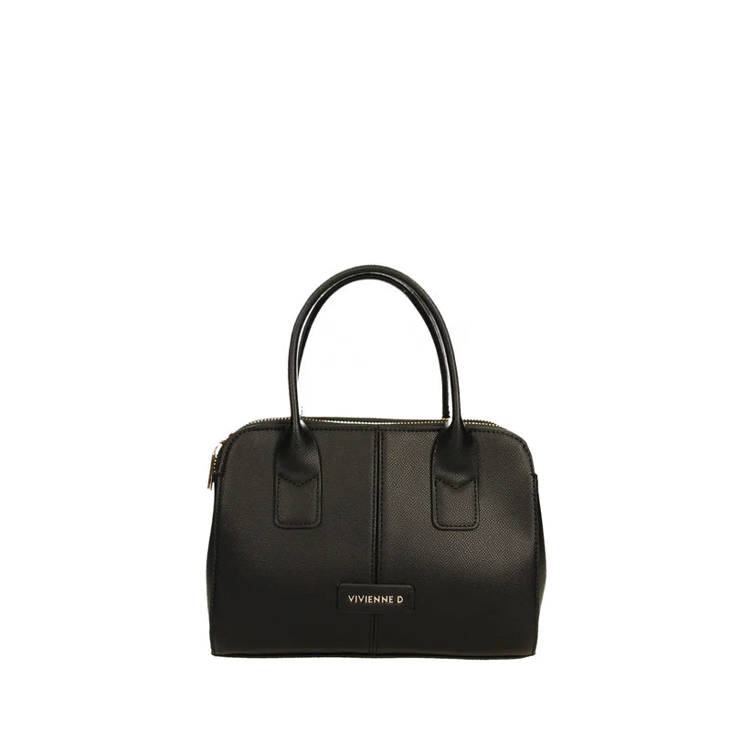 Borsa Vivienne D donna a mano compatta design elegante moderno Nero TU | Giò Fashion