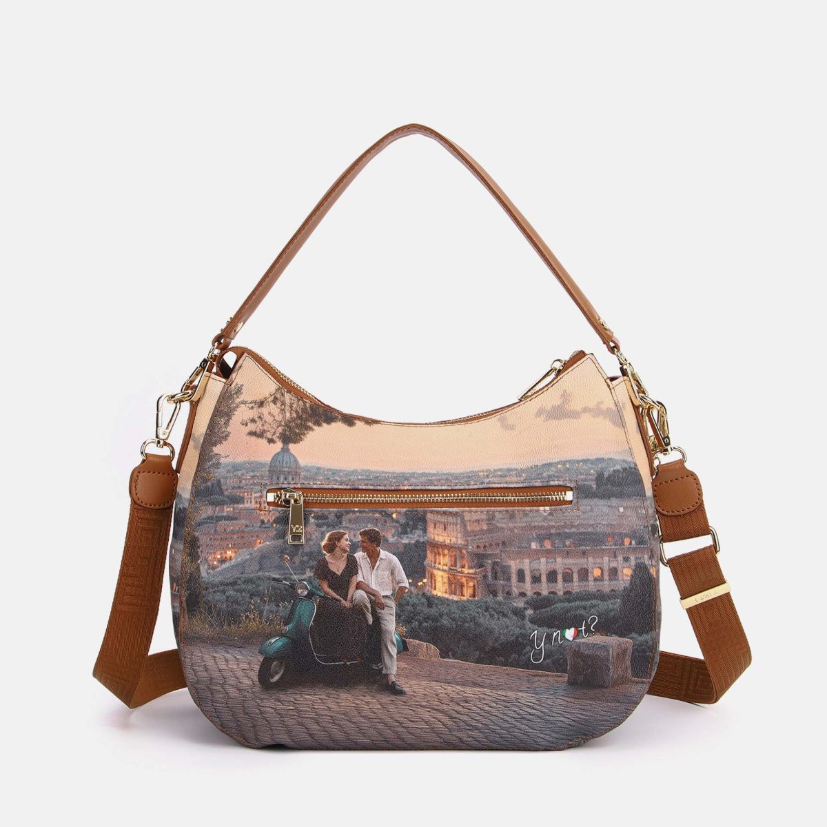 Ynot? Yes Bag Hobo Bag Donna con Tracolla