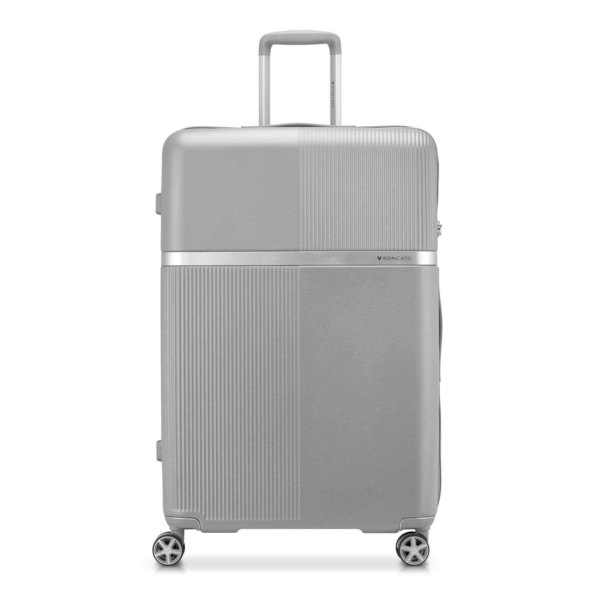Trolley grande Roncato con scocca rigida e manico telescopico GRIGIO PER TU | Giò Fashion