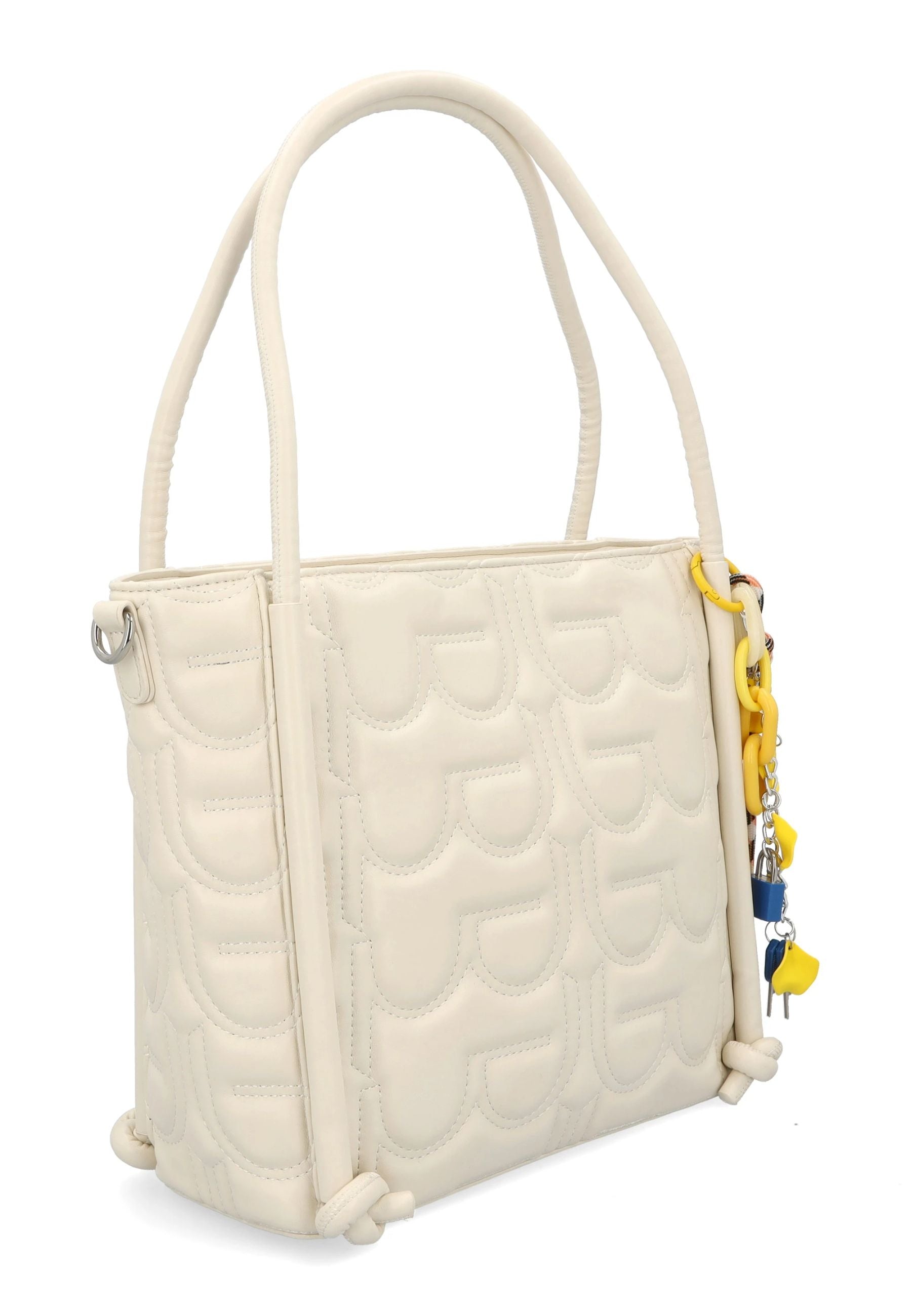 Shopper Donna By Byblos con Logo Ricamato All Over e Tracolla
