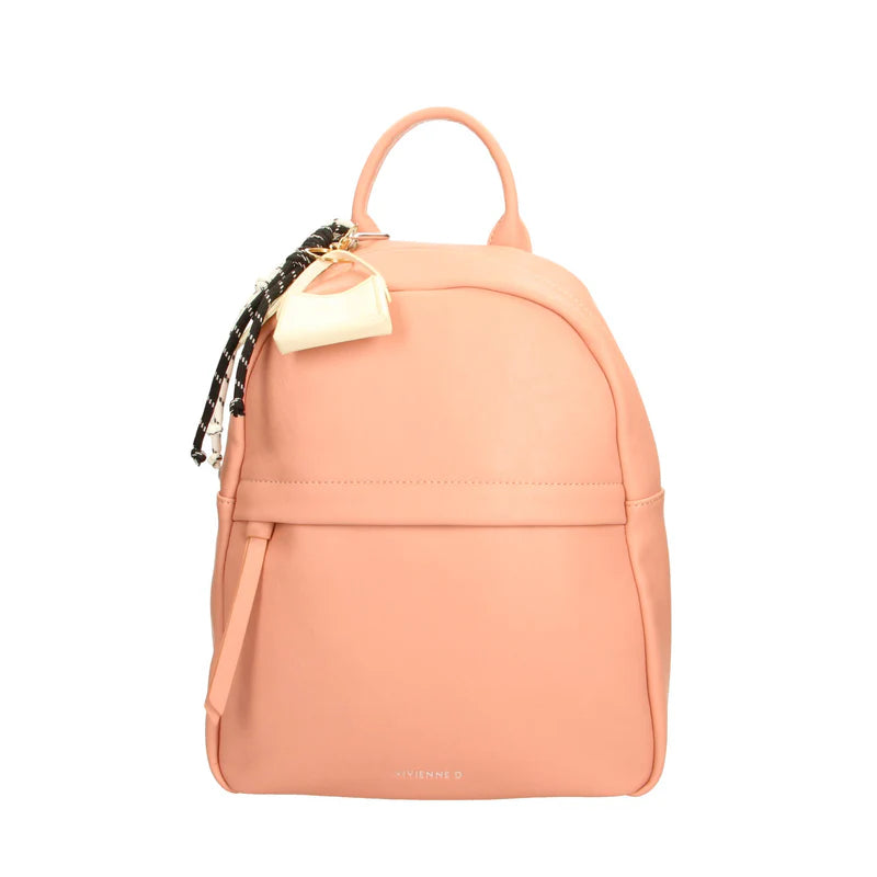 Zaino Vivienne D donna compatto design moderno pratico quotidiano Rosa TU | Giò Fashion