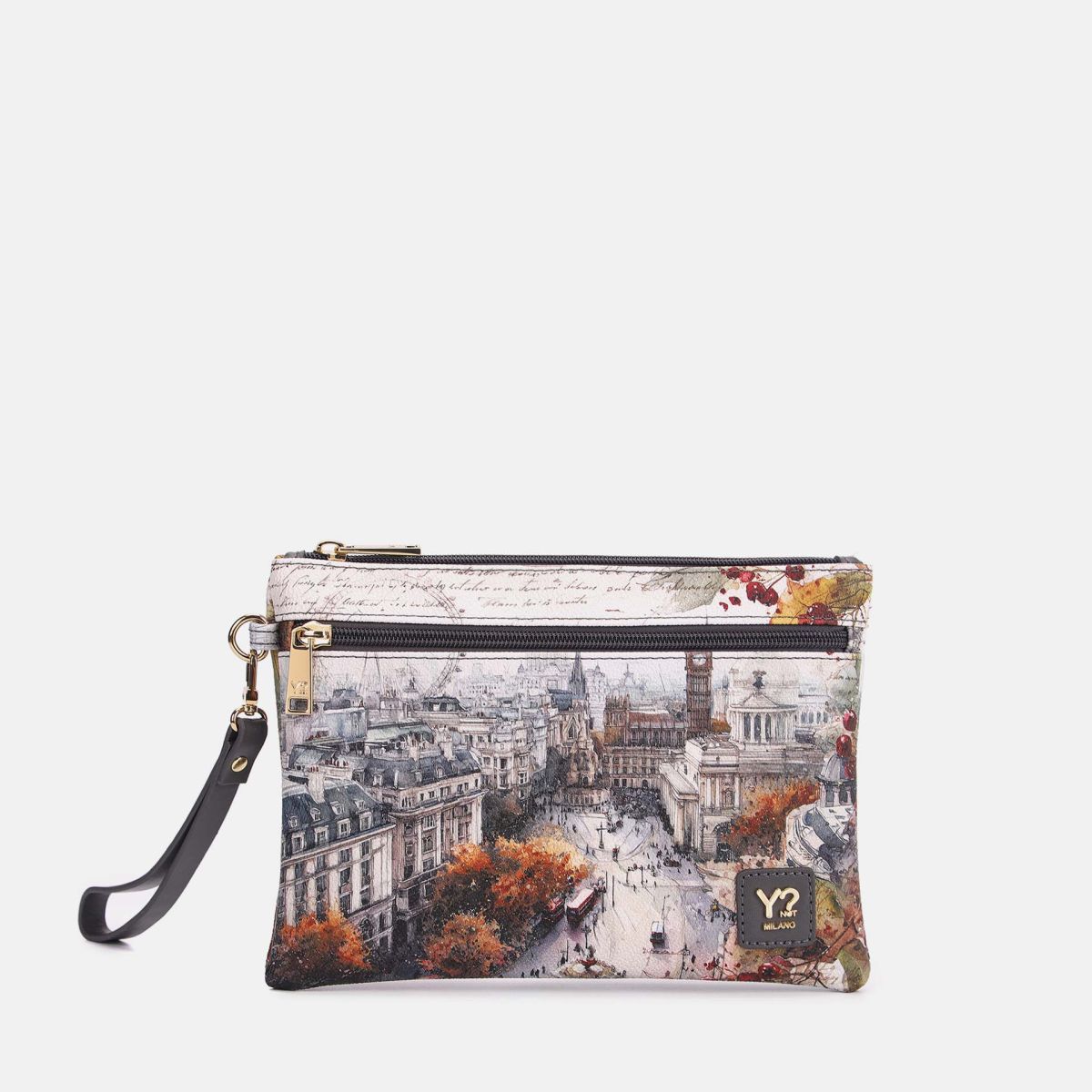 Ynot? Yes Bag Pochette Donna Piccola in Ecopelle con Zip