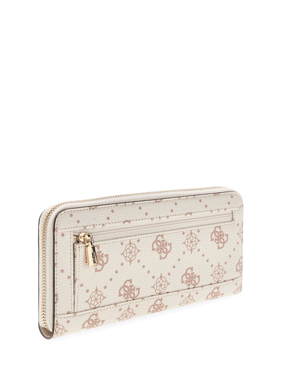 Portafoglio lungo Guess donna stampa logo con dettaglio frontale metallico