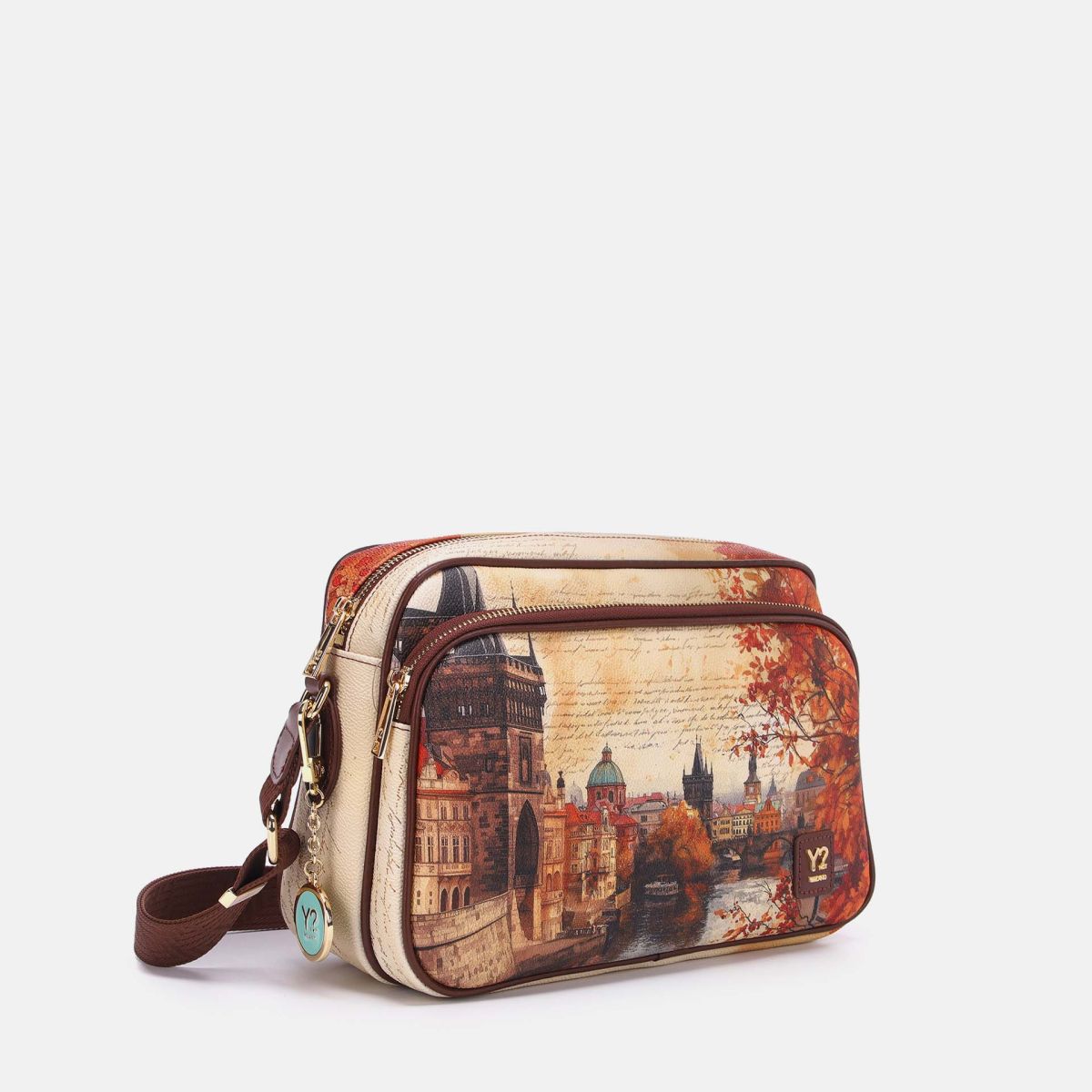 Ynot? Yes Bag Borsa Reporter Donna con Tracolla in Tessuto