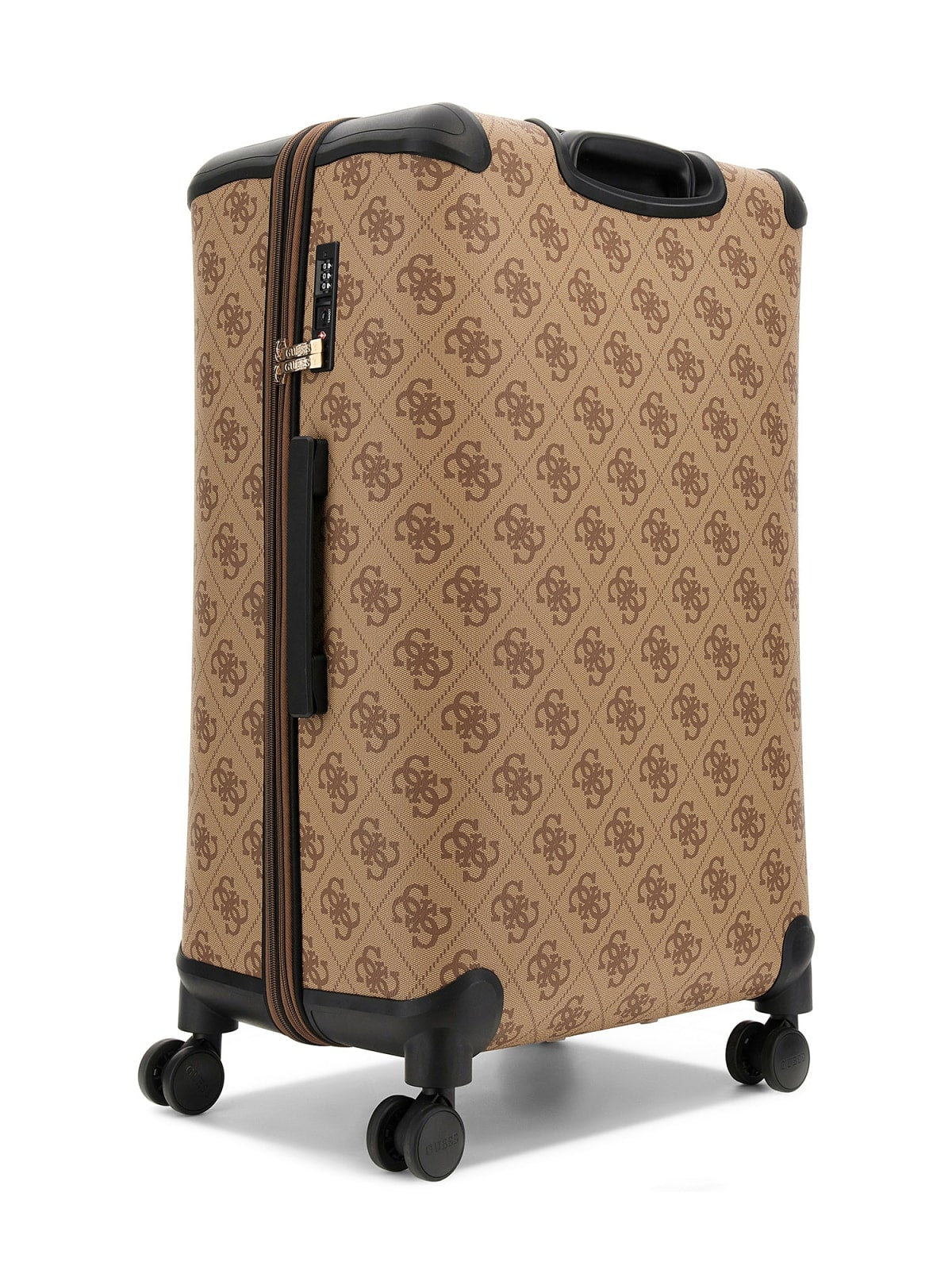Trolley Grandi Guess Berta 28 pollici 8 ruote logo LATTE LOGO/MARRONE TU | Giò Fashion