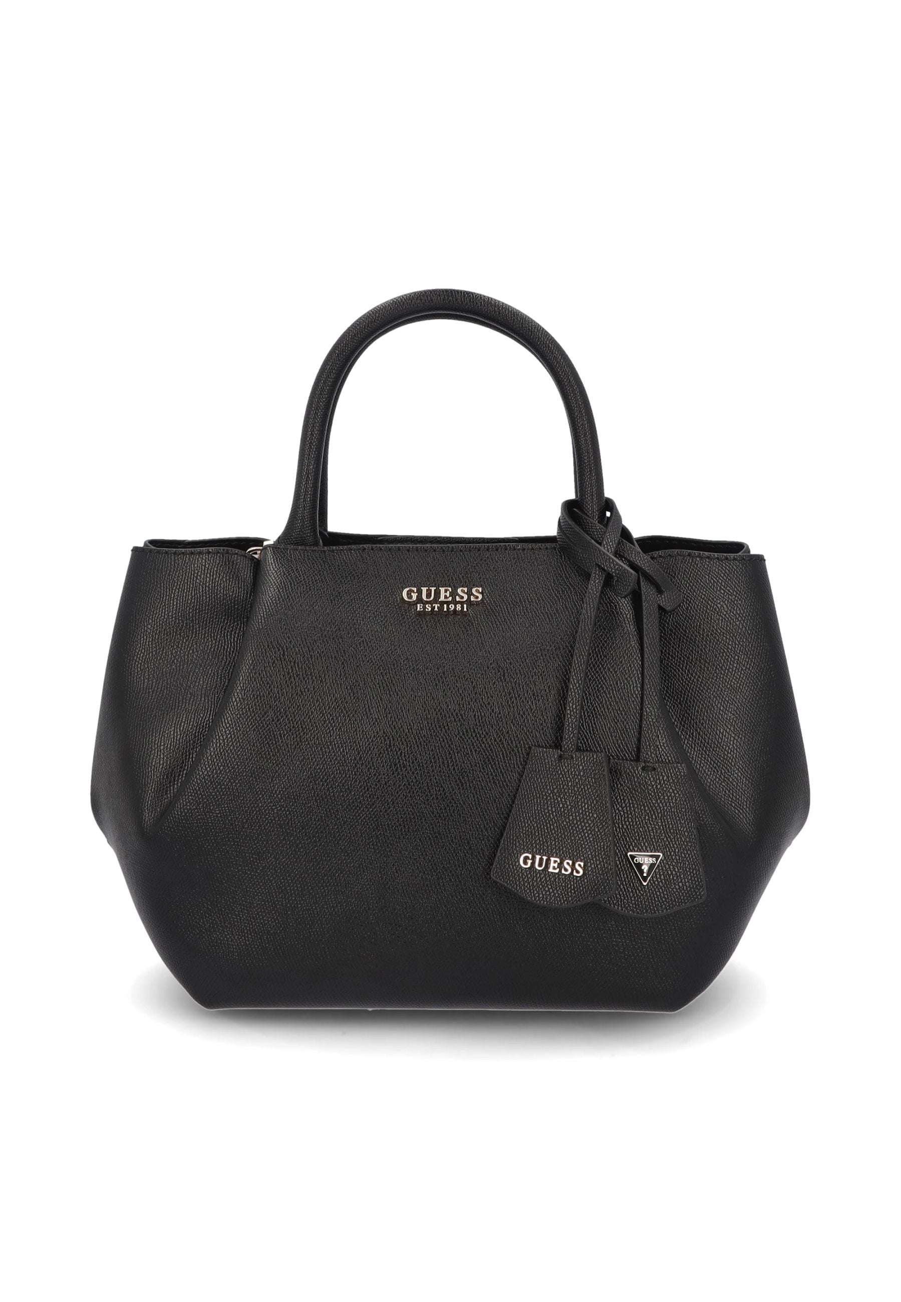 Guess borsa a mano elegante con logo NERO TU | Giò Fashion