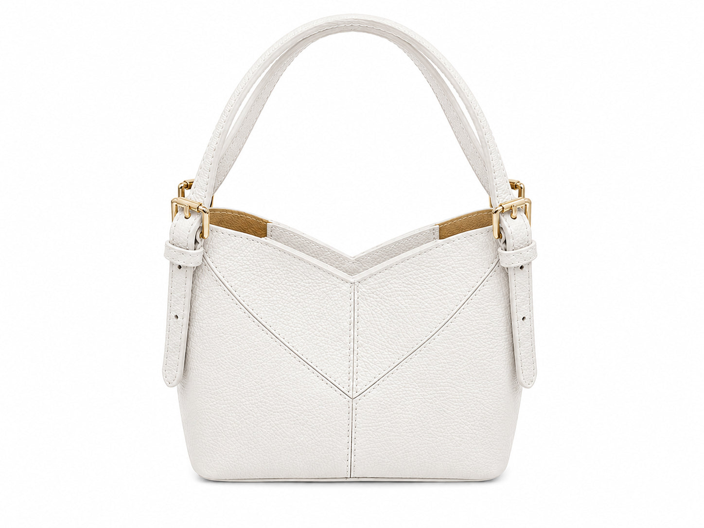 Borsa a Mano Vera Pelle Donna dal Design Geometrico