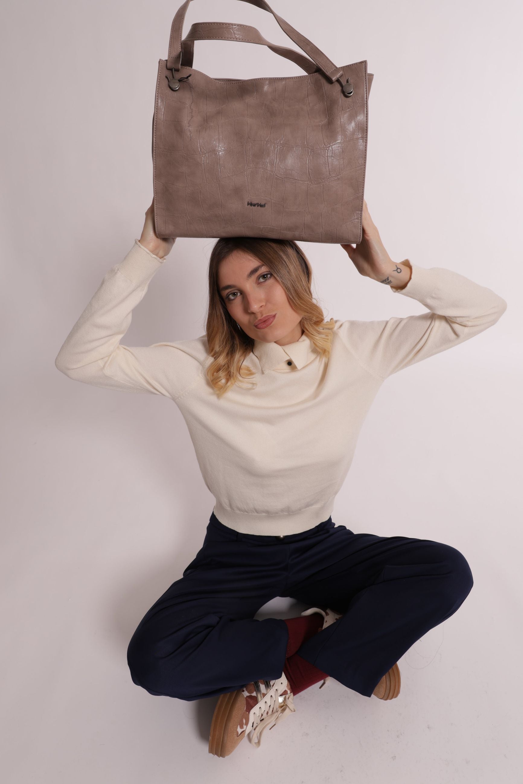 Borsa Shopping Donna Mimi Mua Effetto Cocco